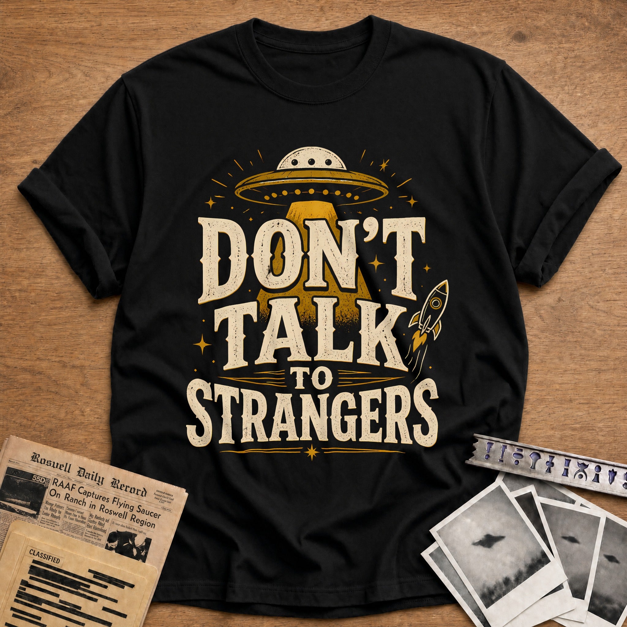 Don T Talk To Strangers 93 T-Shirt - Black