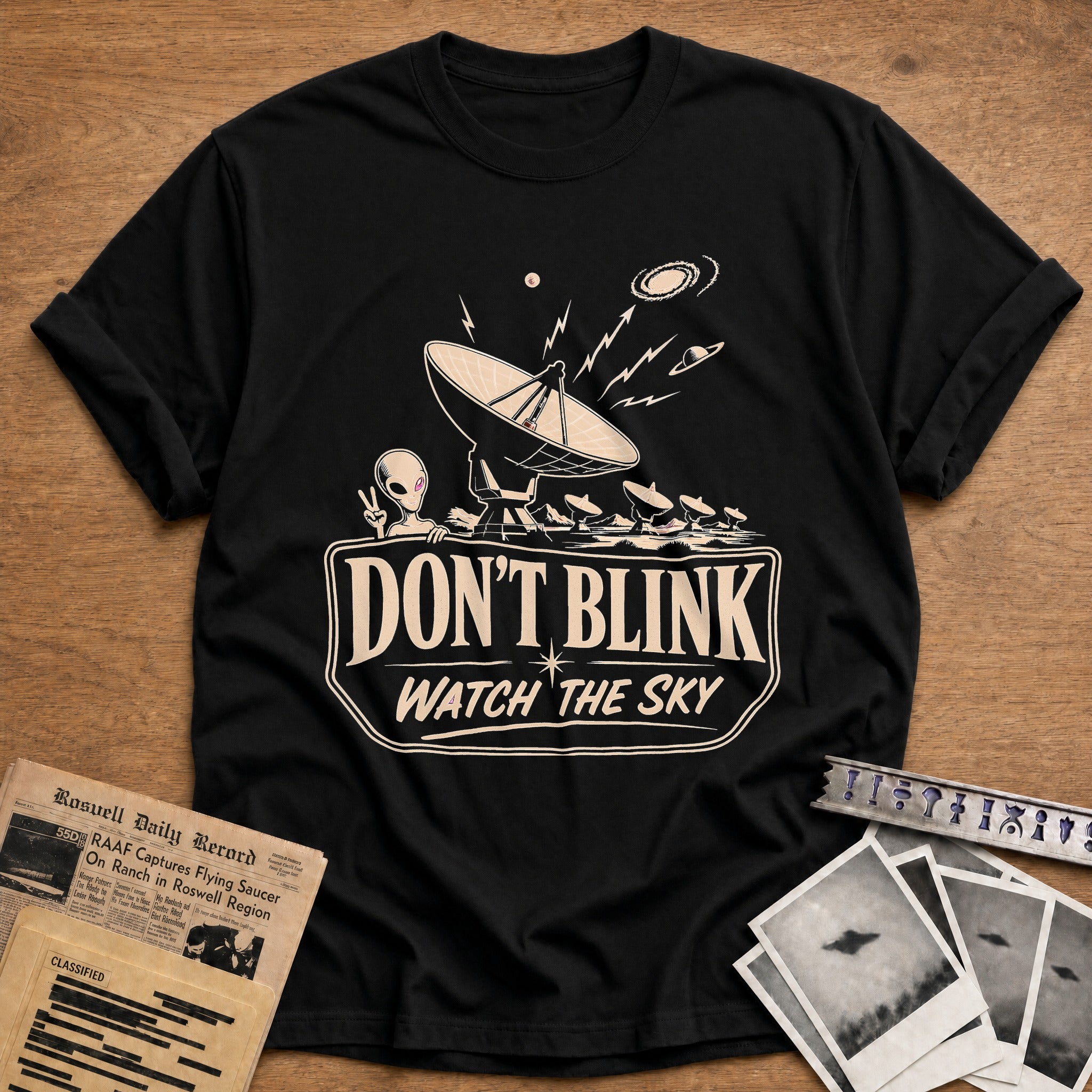 Don't Blink Watch The Sky - Black