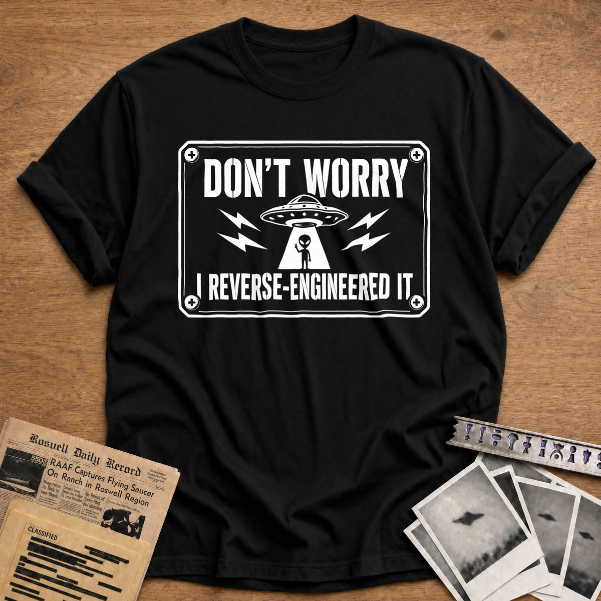 Don't Worry I Reverse Engineered It 81 T-Shirt - Black
