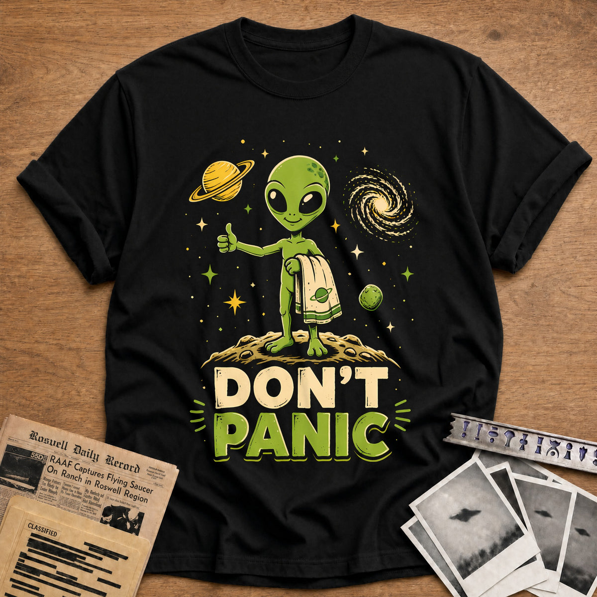 Dont Panic 21 T-Shirt - Black