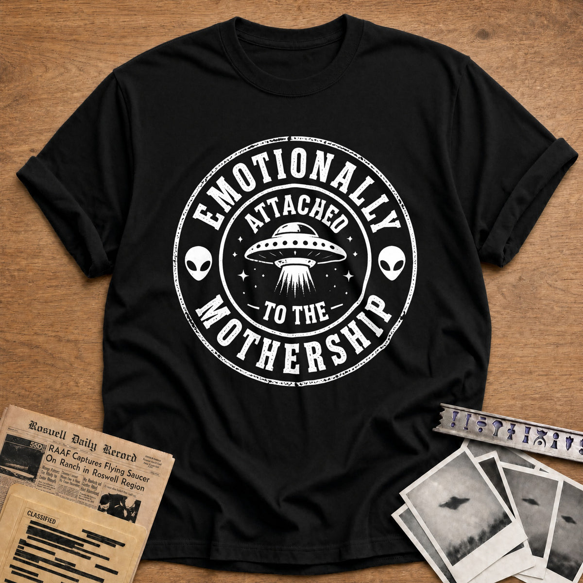 Emotionally Attached To The Mothership 24 T-Shirt - Black
