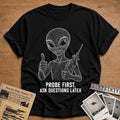 First Contact Gesture T-Shirt - Black