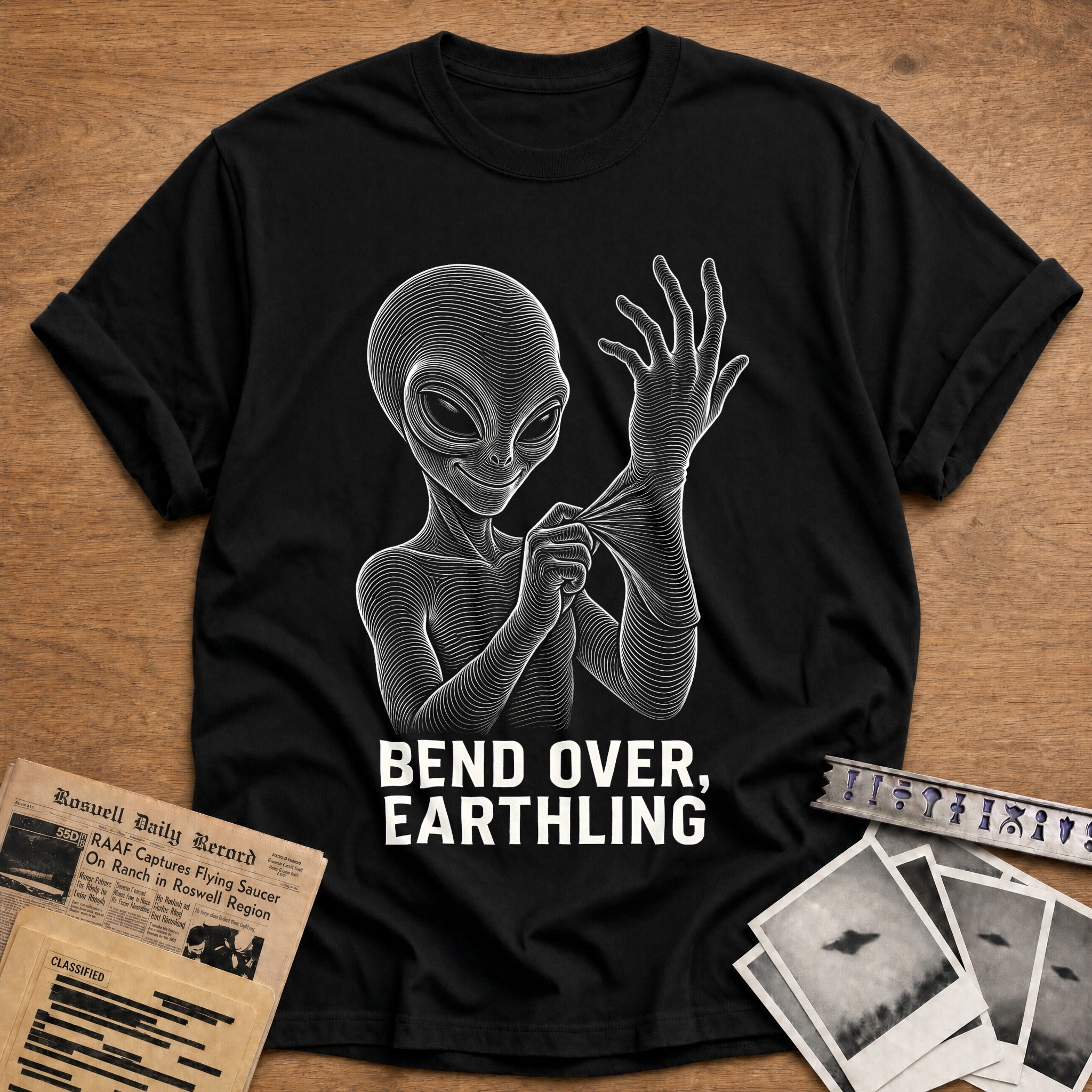 First Contact Wave T-Shirt - Black