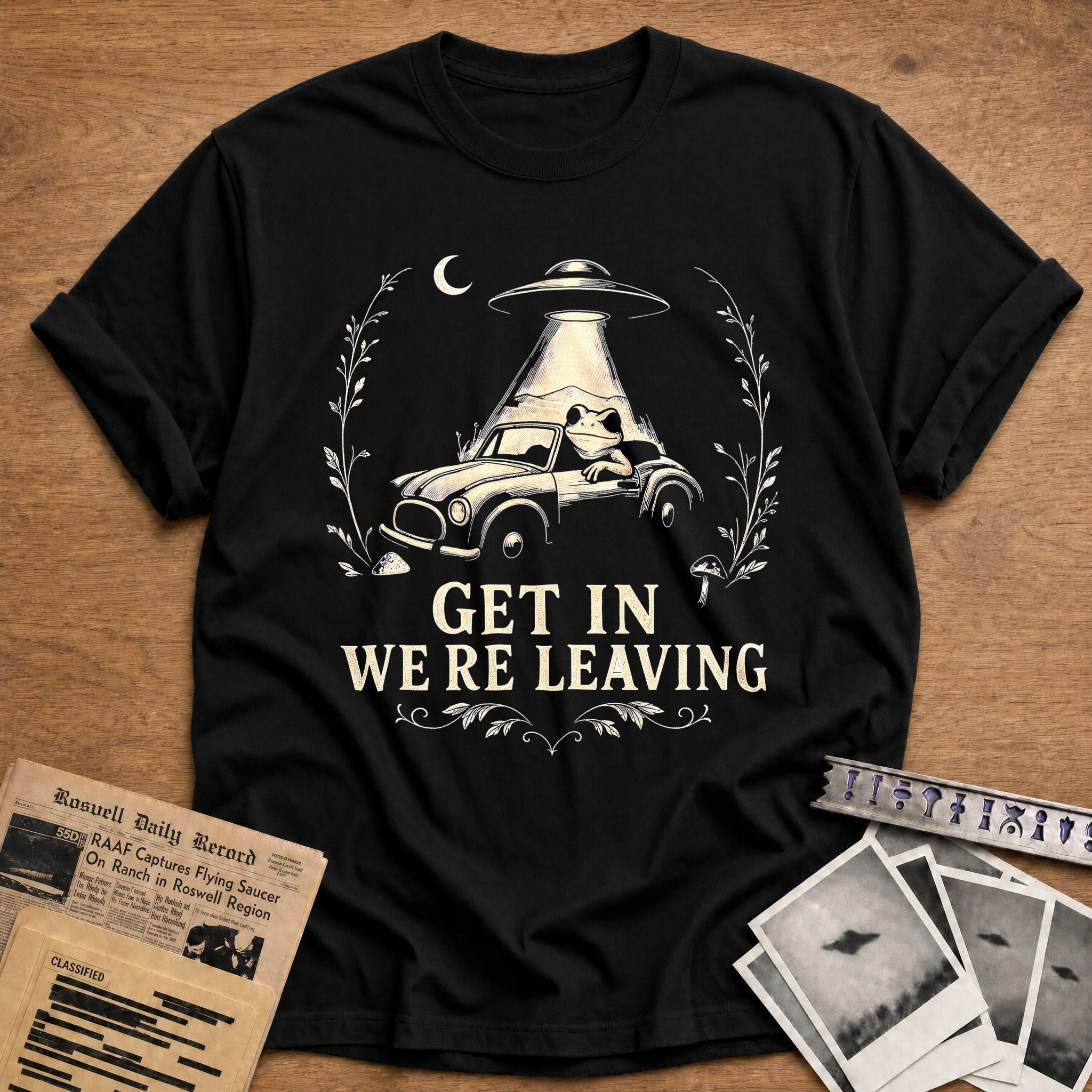 Get In We're Leaving - Black