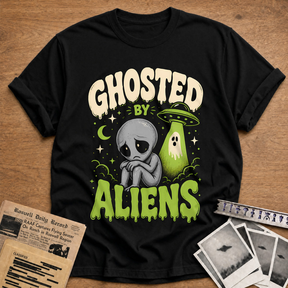 Ghosted By Aliens 88 T-Shirt - Black