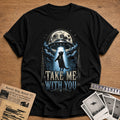 Gothic Cat Ufo Icy 66 T-Shirt - Black