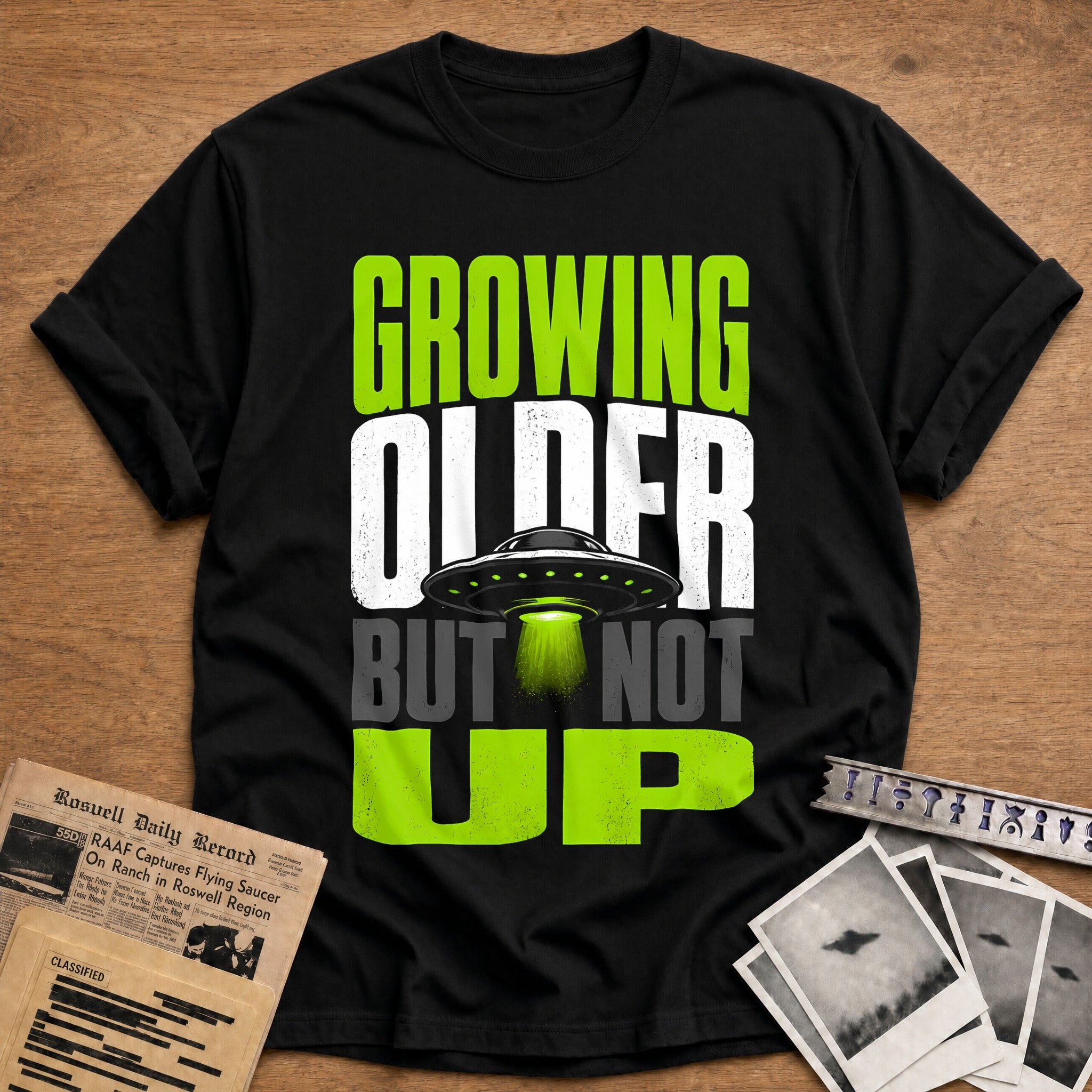 Growing Older 67 T-Shirt - Black