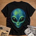 Halftone Alien 69 T-Shirt - Black