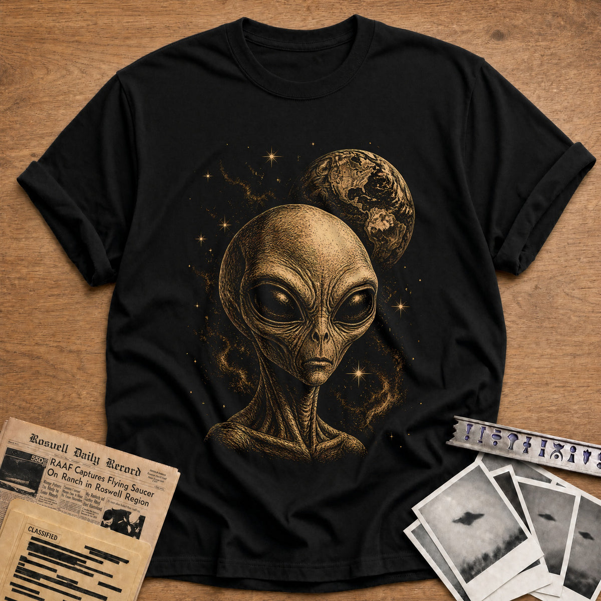 Head Earth Stars 65 T-Shirt - Black