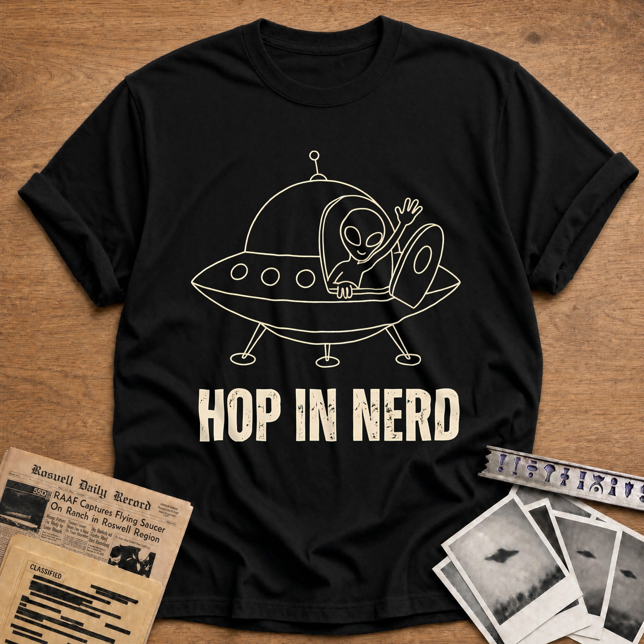 Hop In Nerd 18 T-Shirt - Black