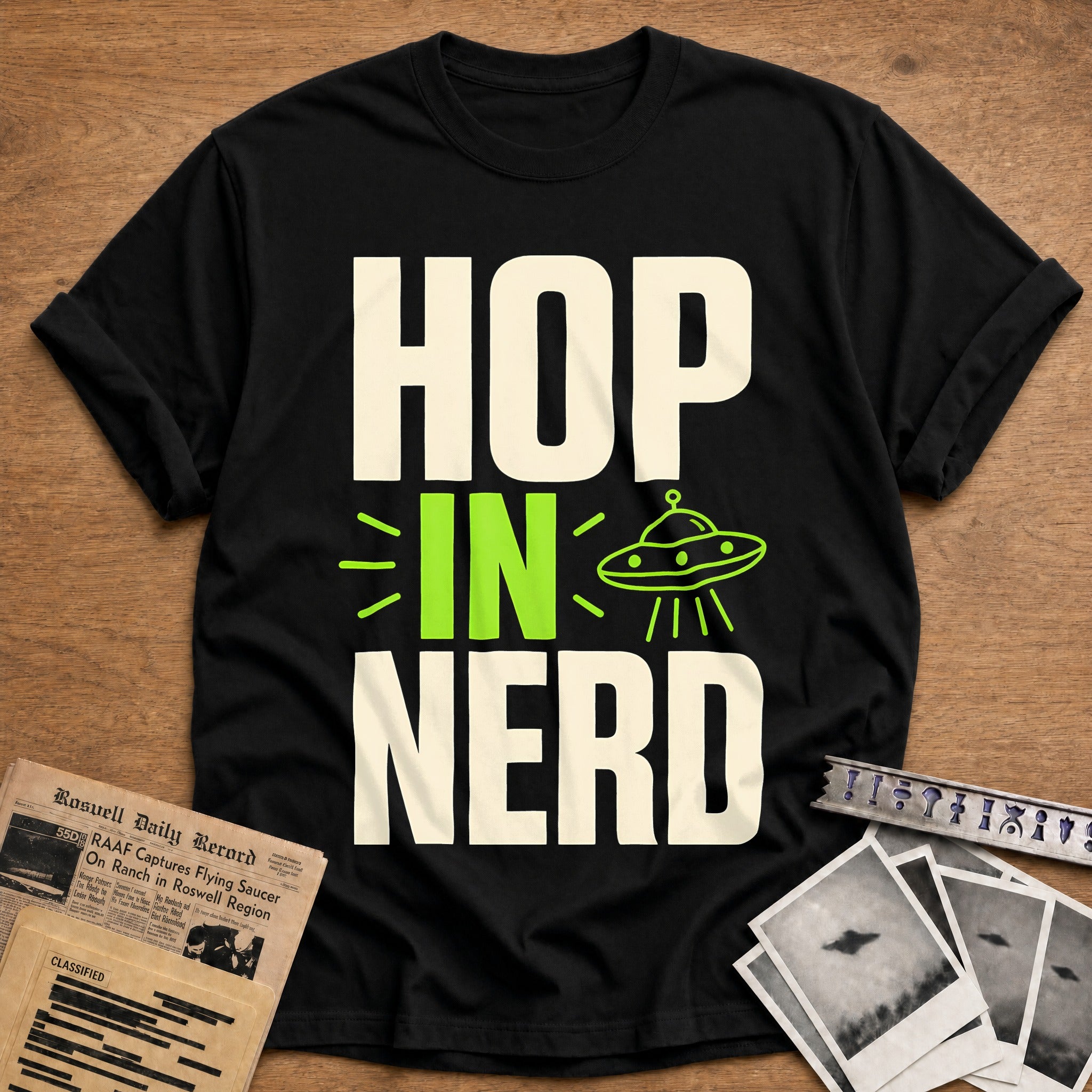 Hop In Nerd 32 T-Shirt - Black
