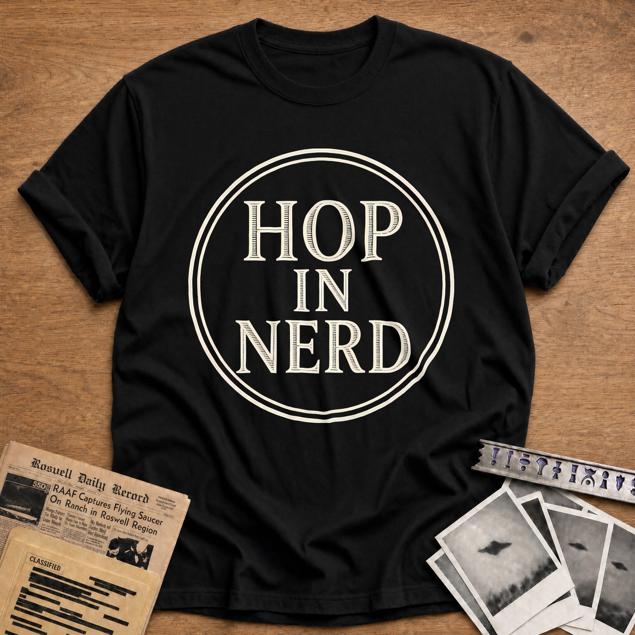 Hop In Nerd 34 T-Shirt - Black