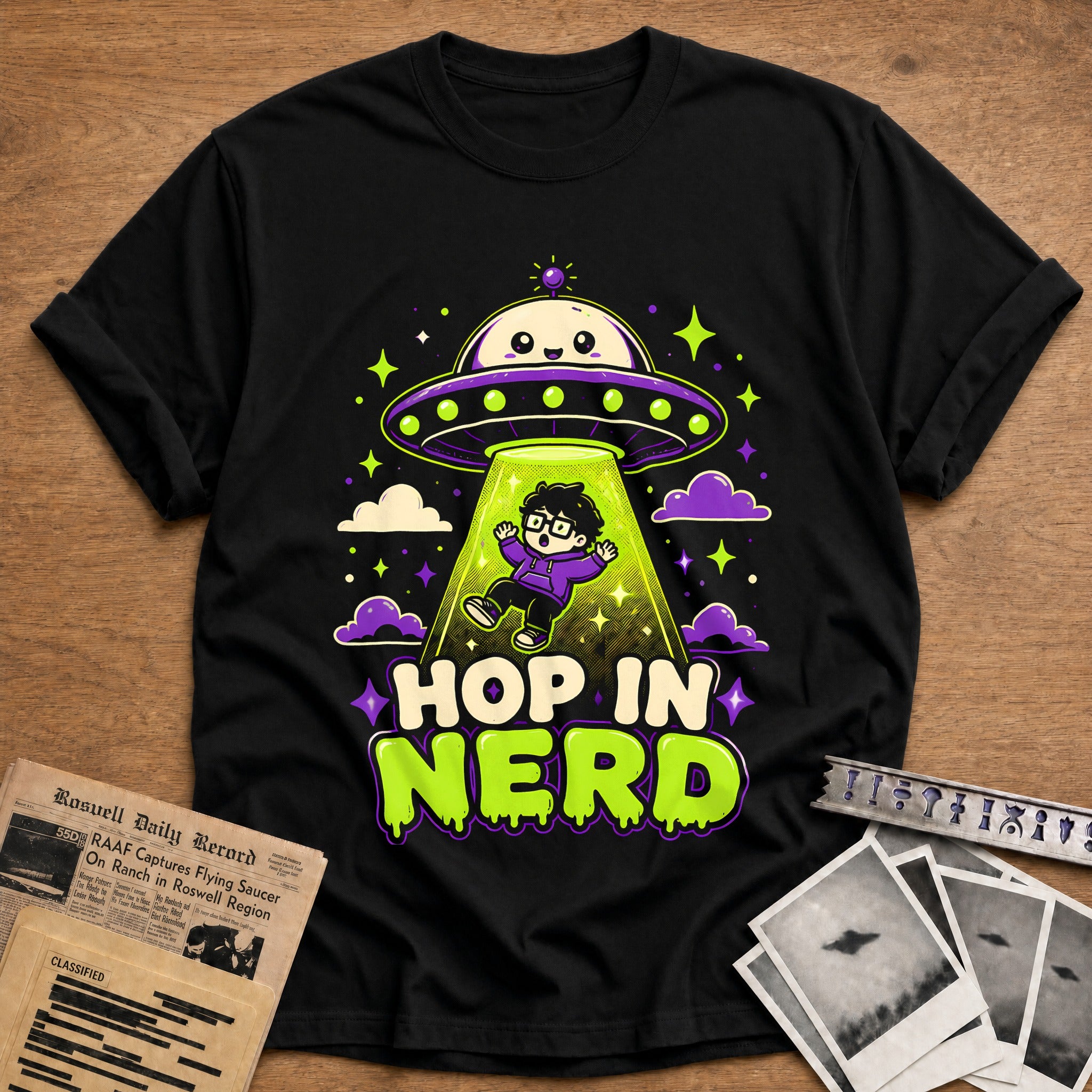 Hop In Nerd (2) 79 T-Shirt - Black