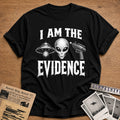 I Am The Evidence 20 T-Shirt - Black