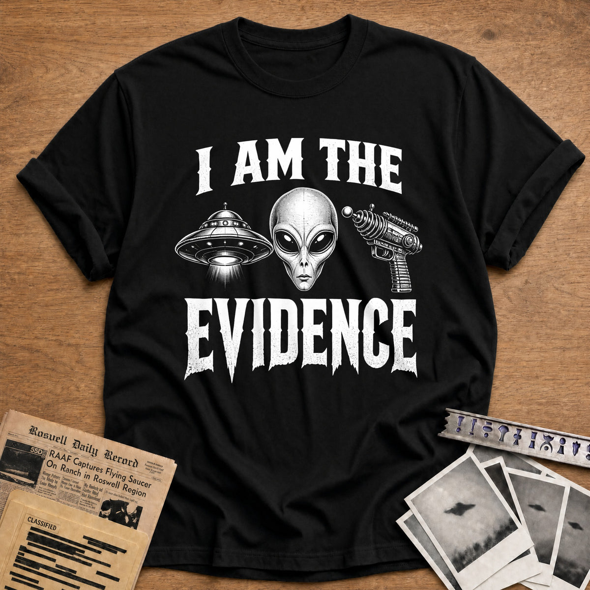 I Am The Evidence 20 T-Shirt - Black