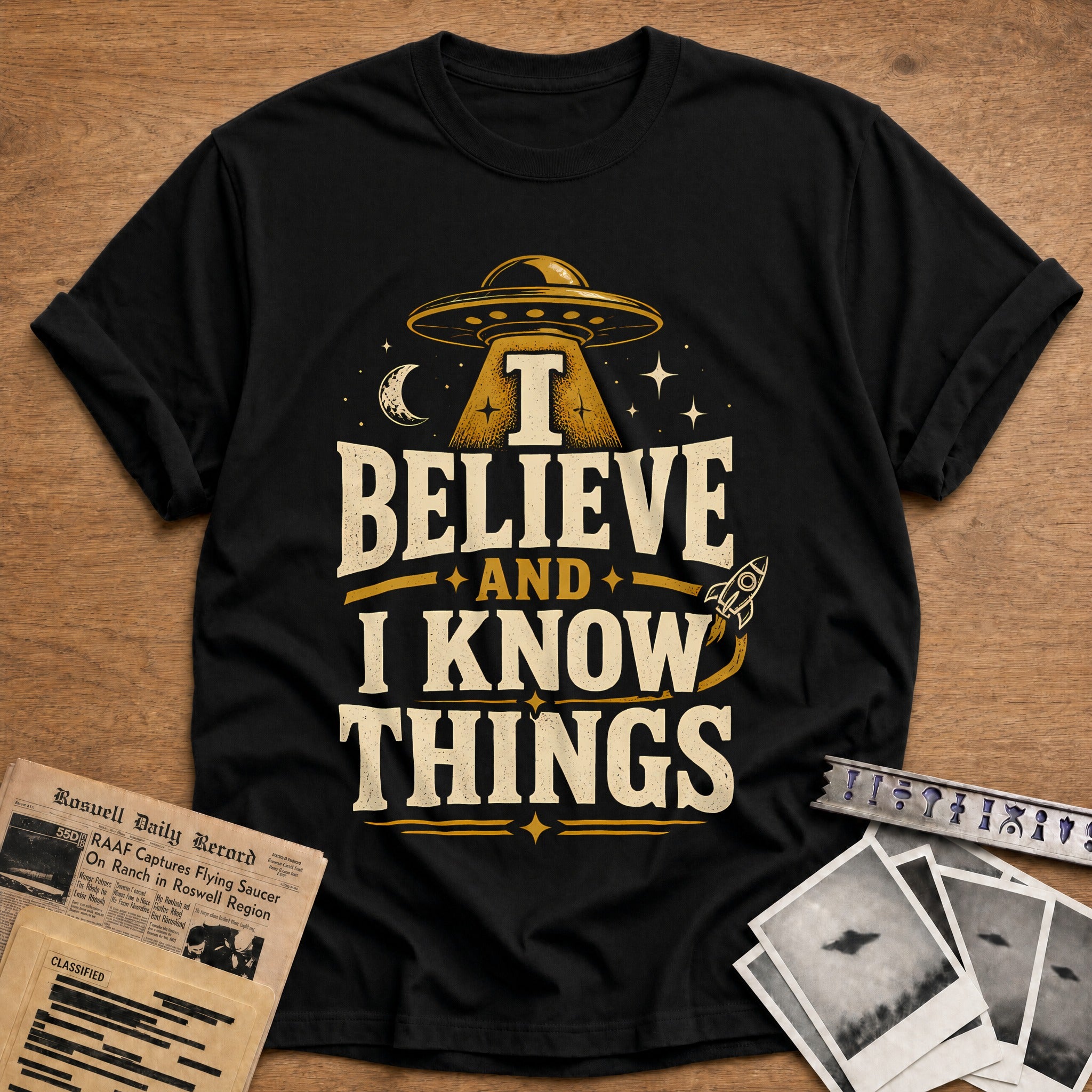 I Believe And I Know Things 92 T-Shirt - Black