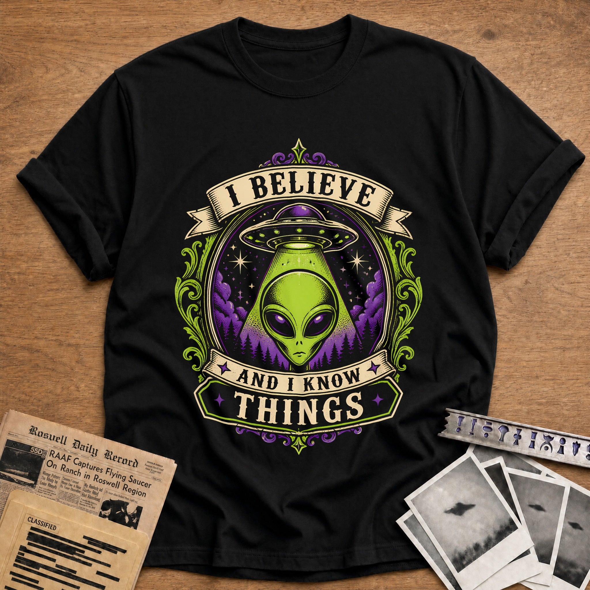 I Believe And Know Things 15 T-Shirt - Black