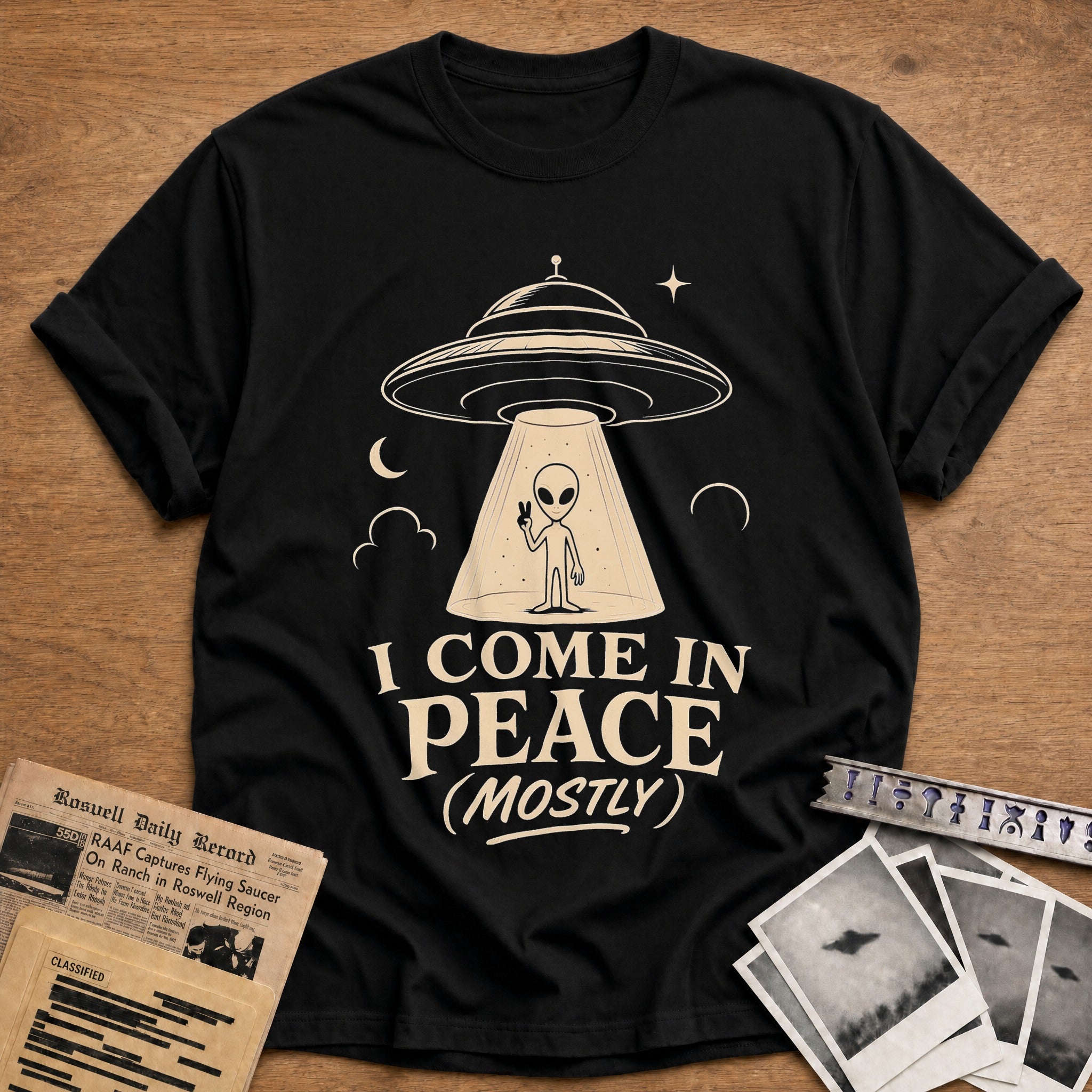 I Come In Peace (mostly) - Black