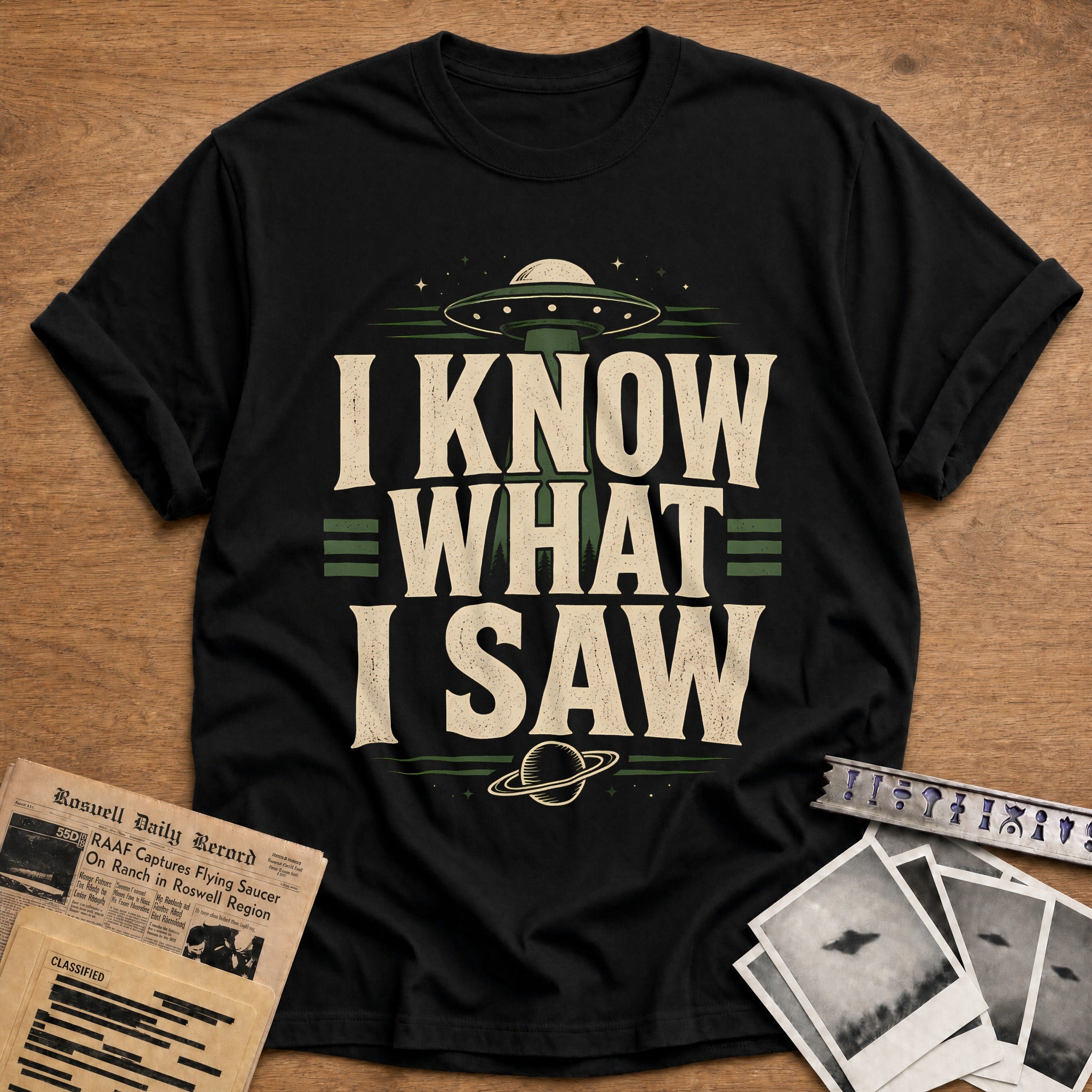 I Know What I Saw 16 T-Shirt - Black