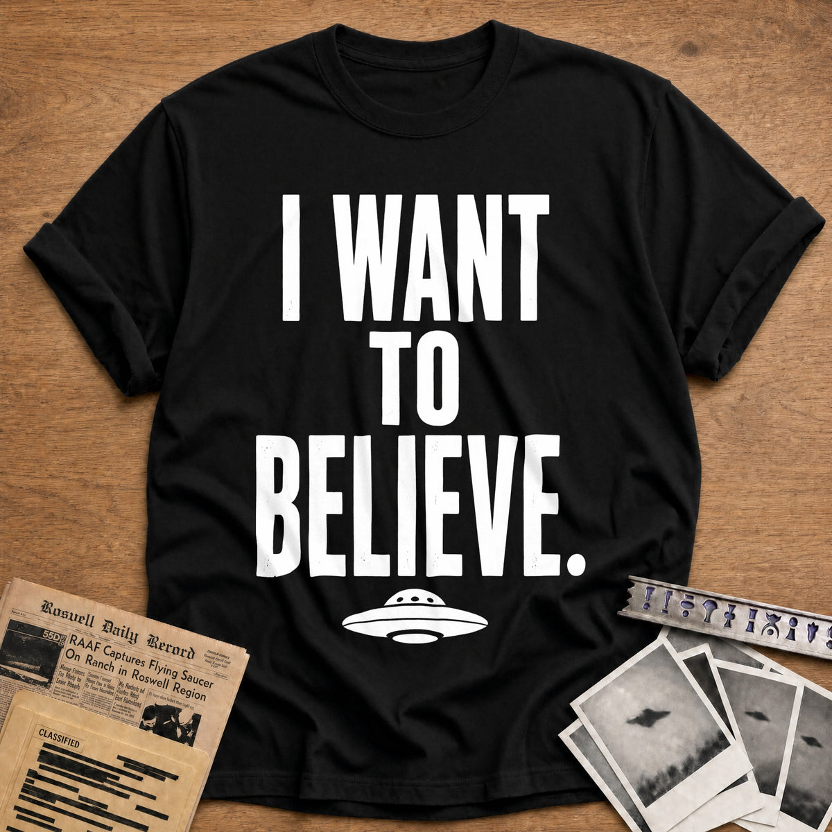 I Want To Believe 64 T-Shirt - Black