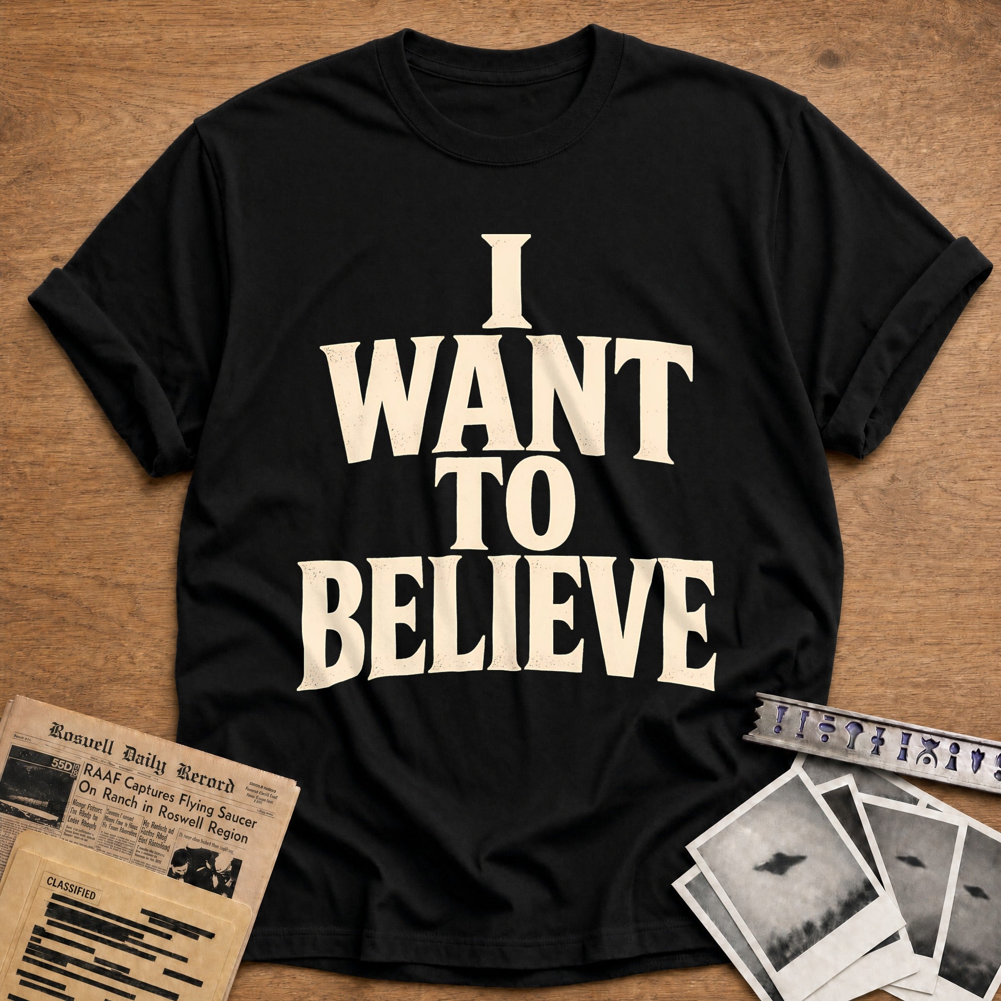 I Want To Believe 68 T-Shirt - Black