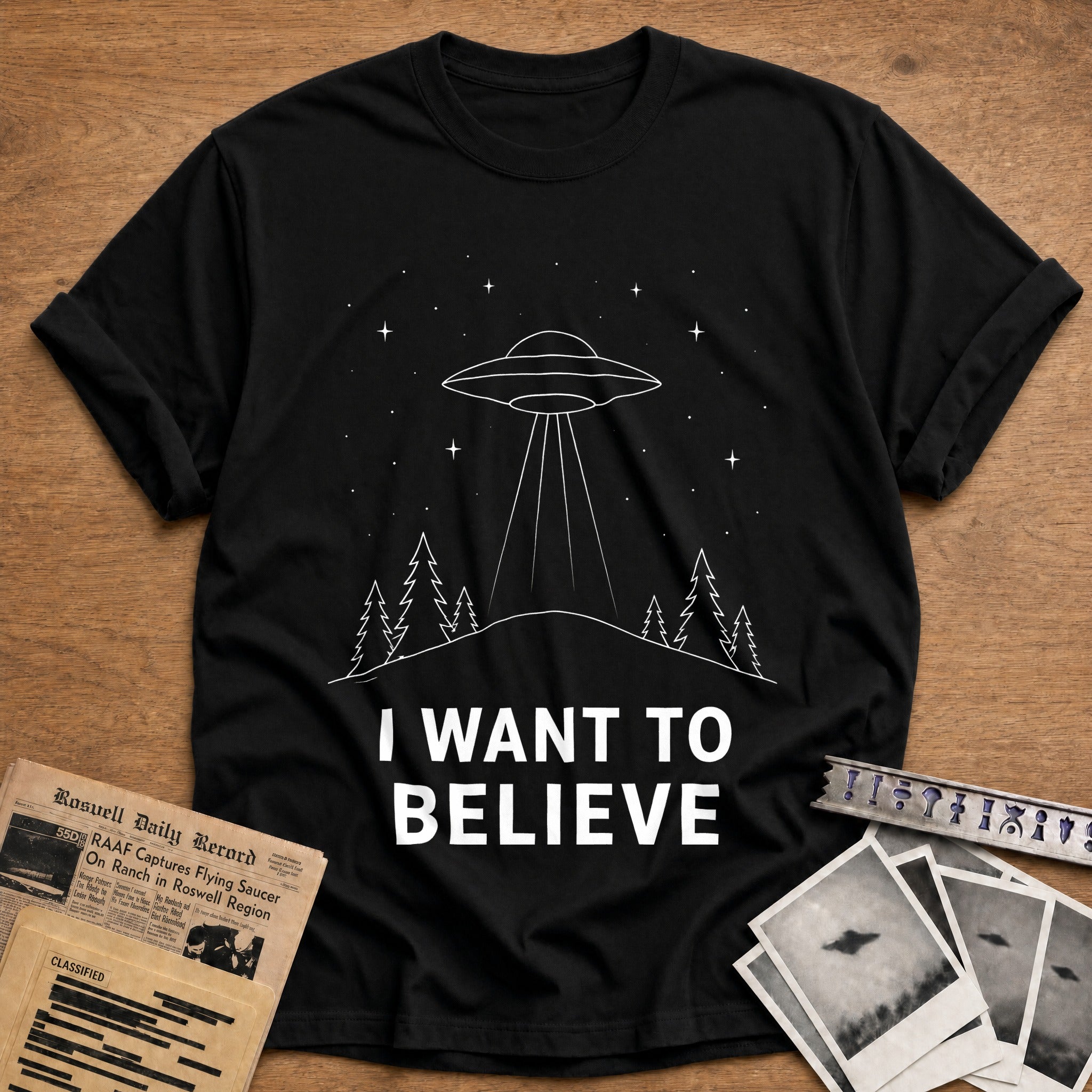 I Want To Believe 95 T-Shirt - Black