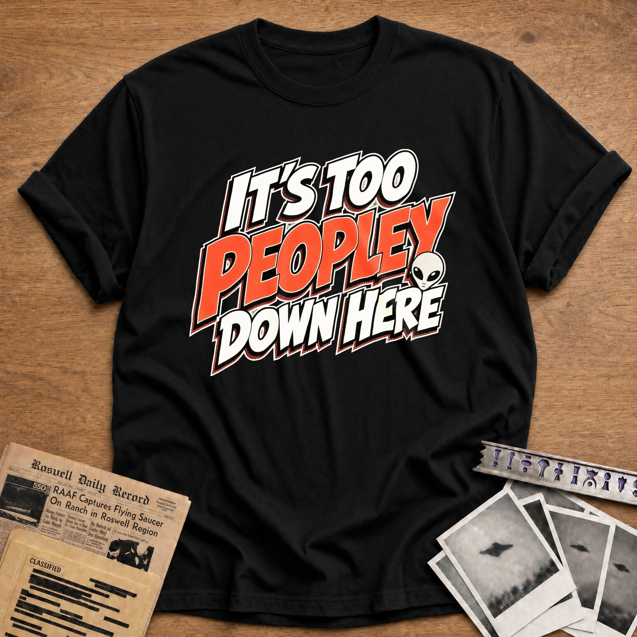 It's Too Peopley - Black