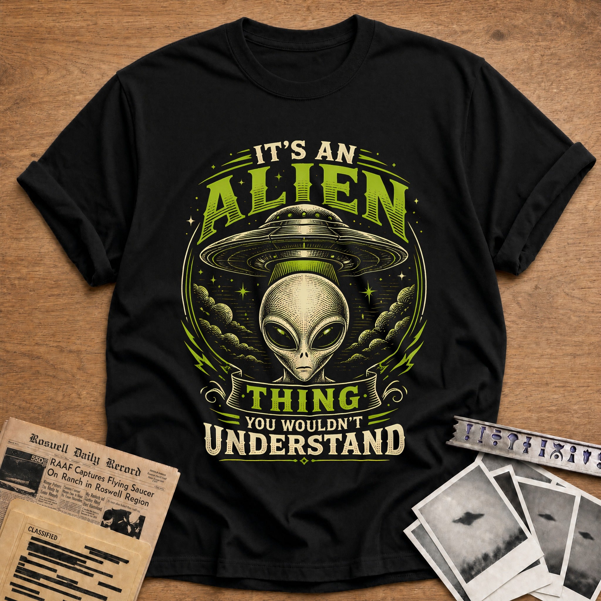 Its An Alien Thing 69 T-Shirt - Black