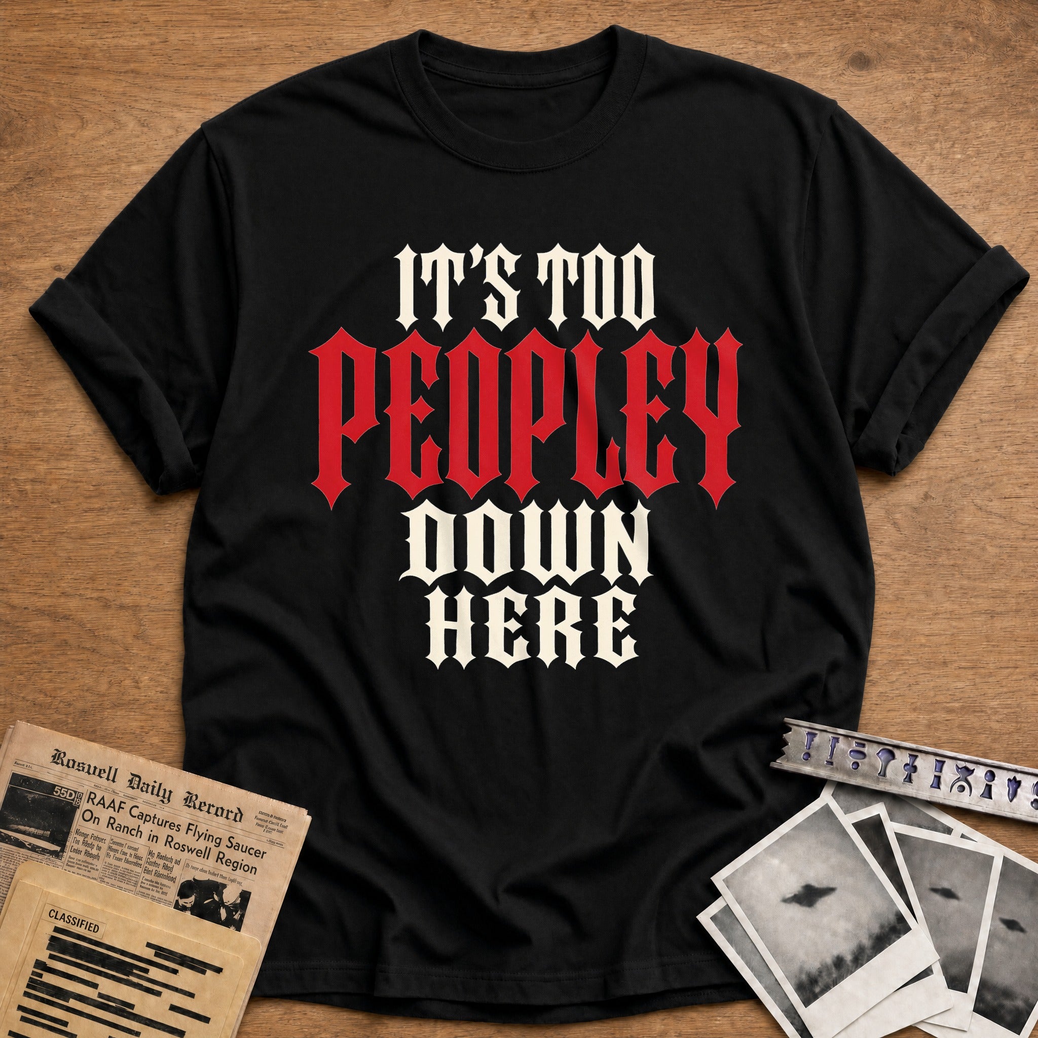 Its Too Peopley Down Here 02 - Black