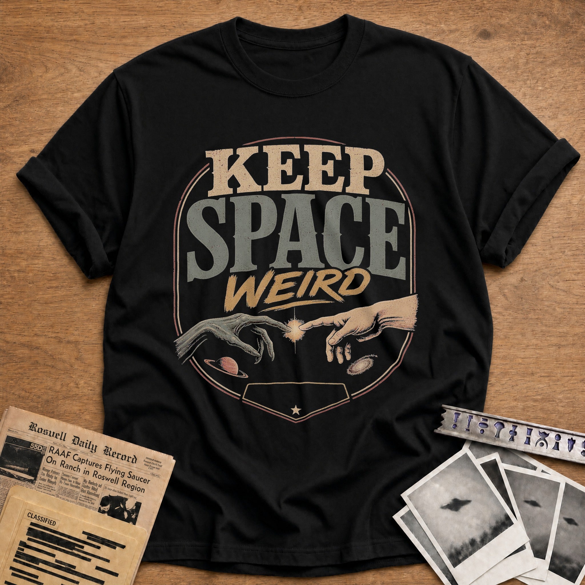 Keep Space Weird 01 - Black
