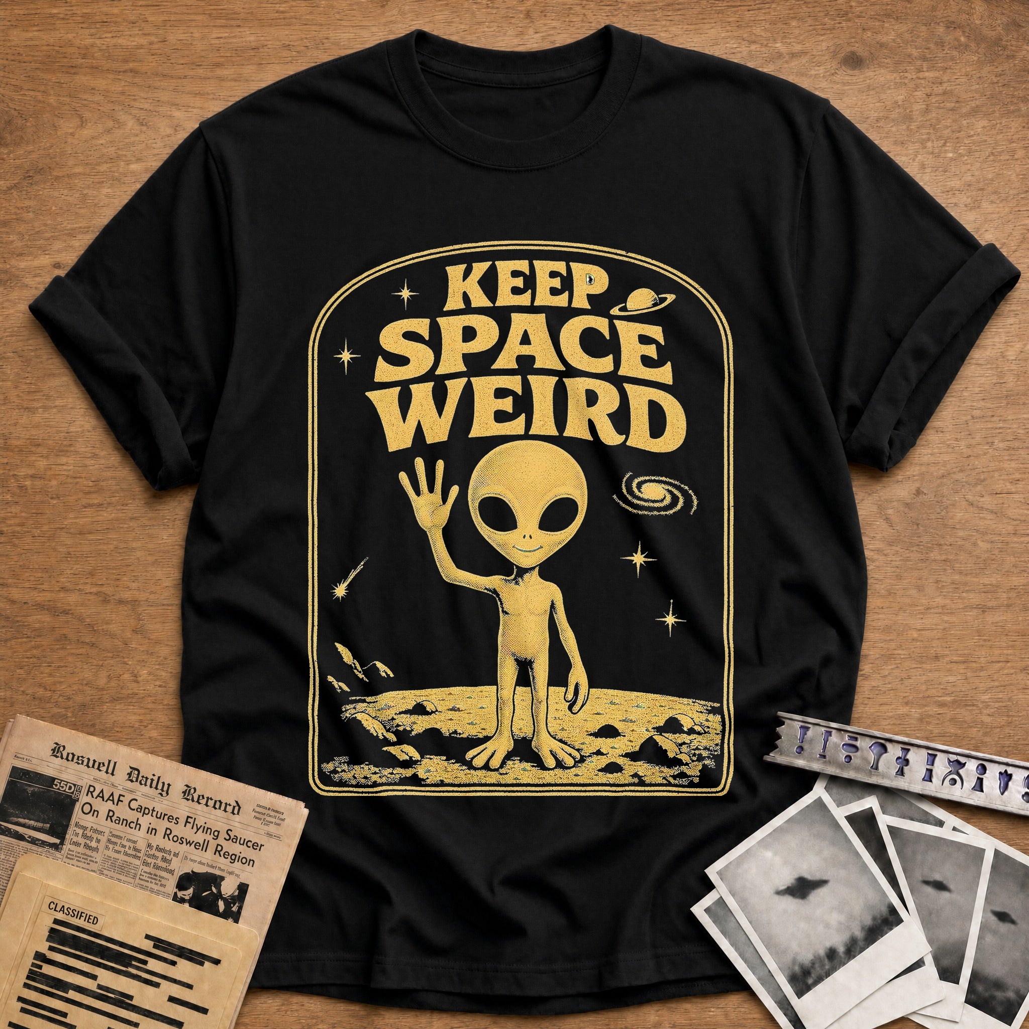 Keep Space Weird 03 - Black