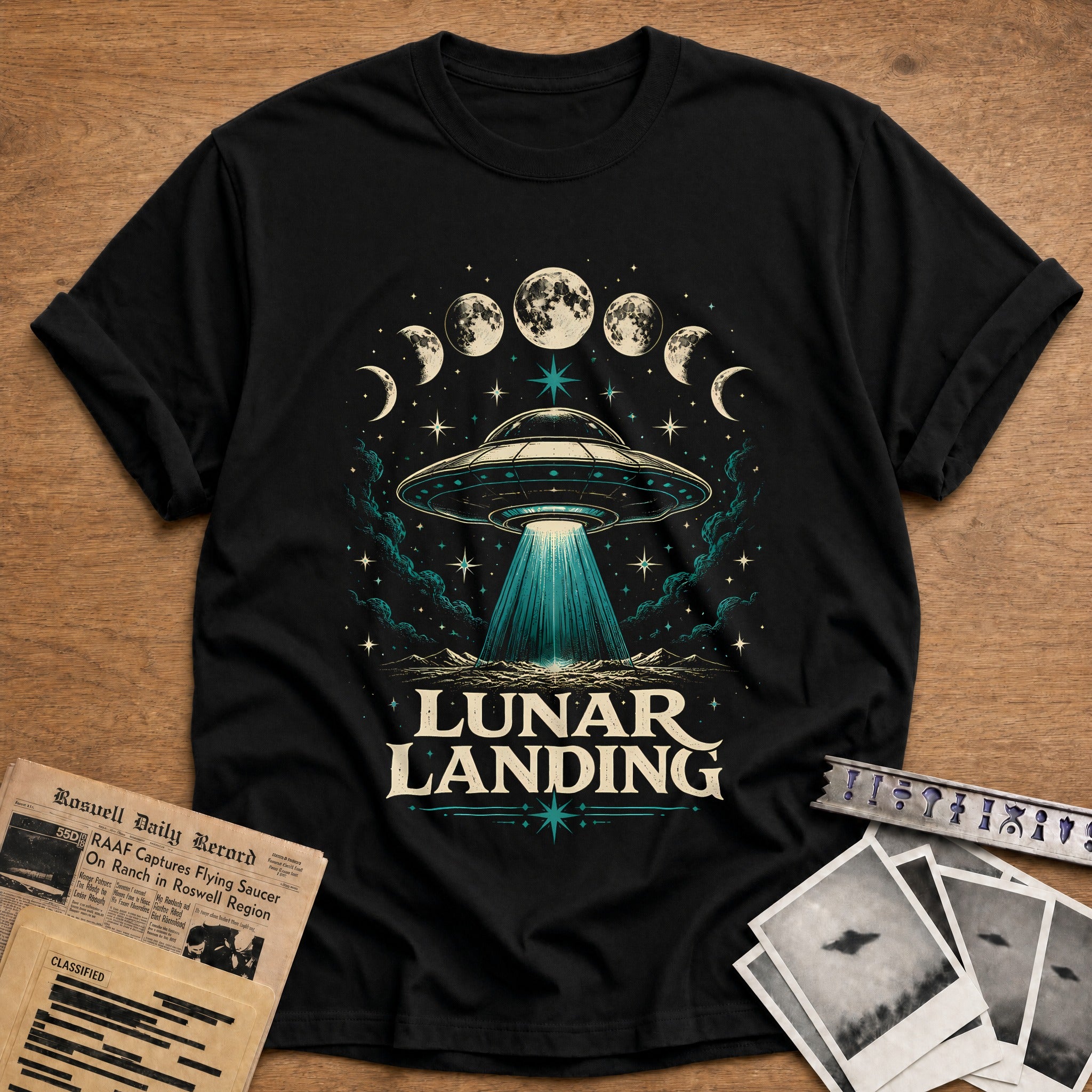 Lunar Landing T-Shirt - Black