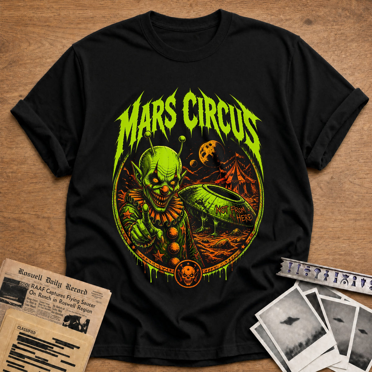 Mars Circus 14 T-Shirt - Black