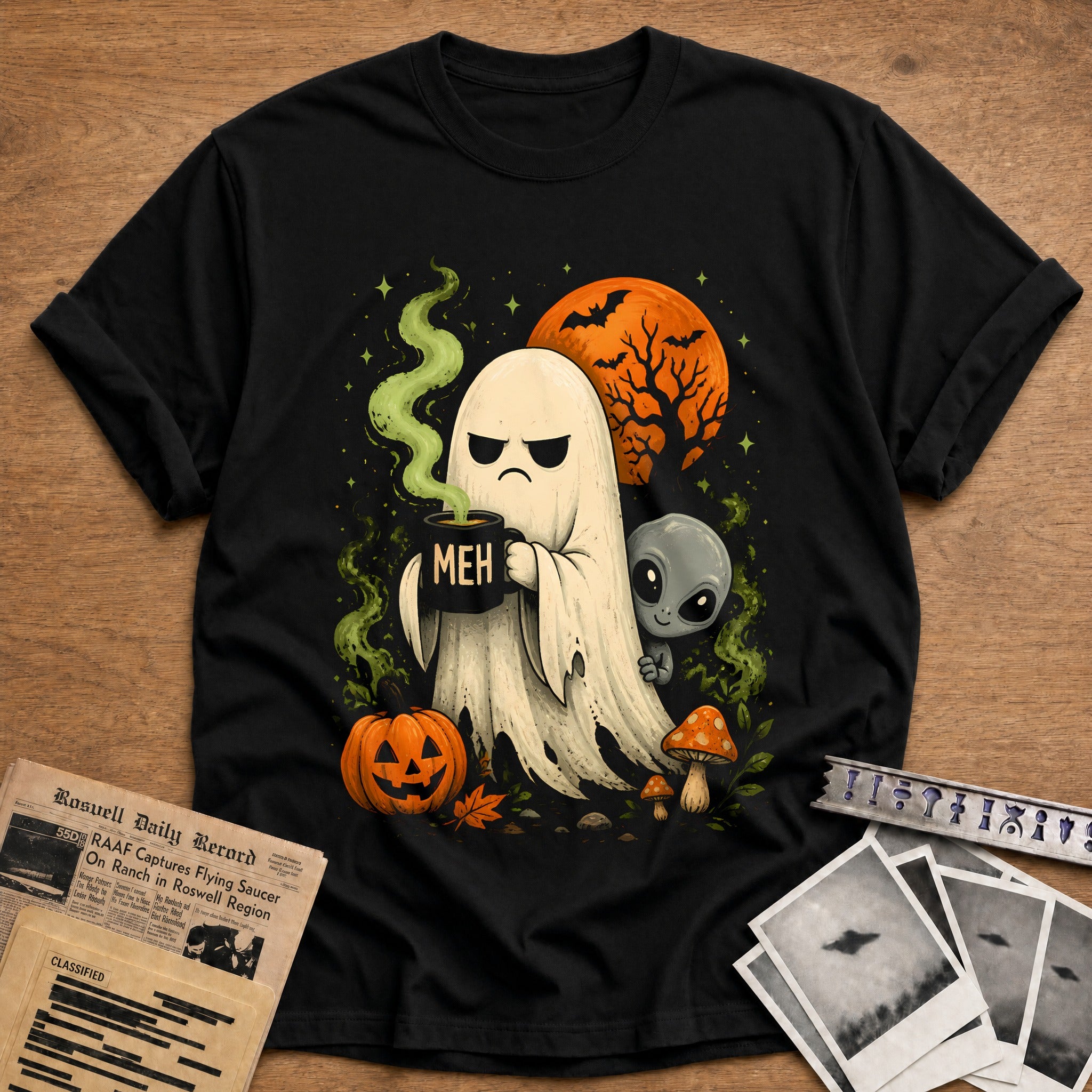 Meh Ghost Alien 12 - Black