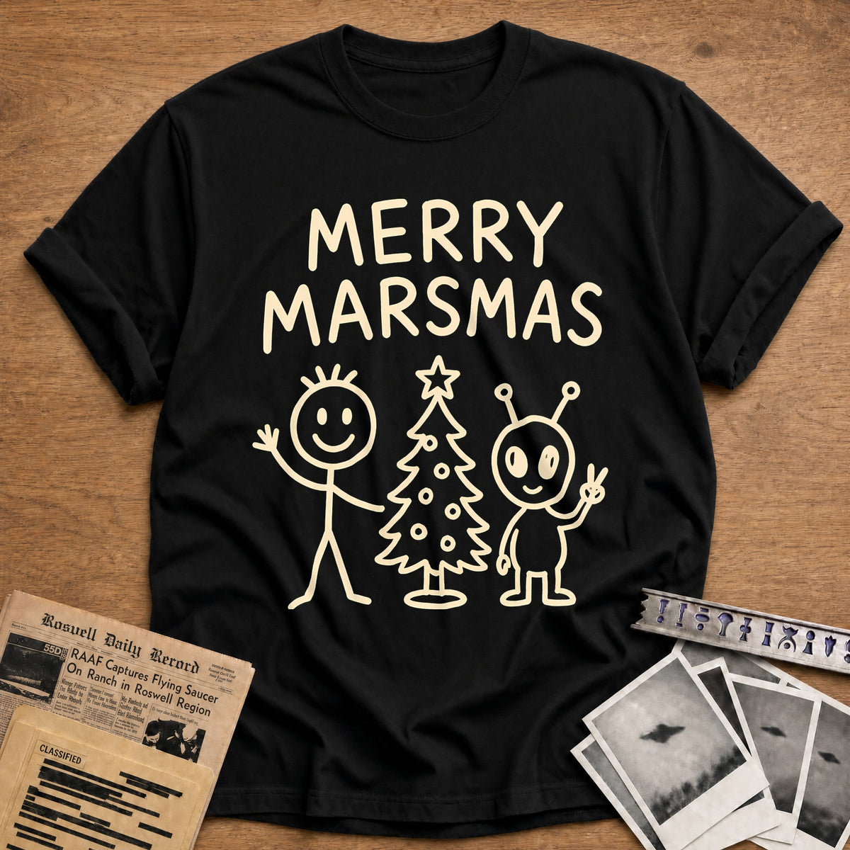Merry Marsmas 44 T-Shirt - Black
