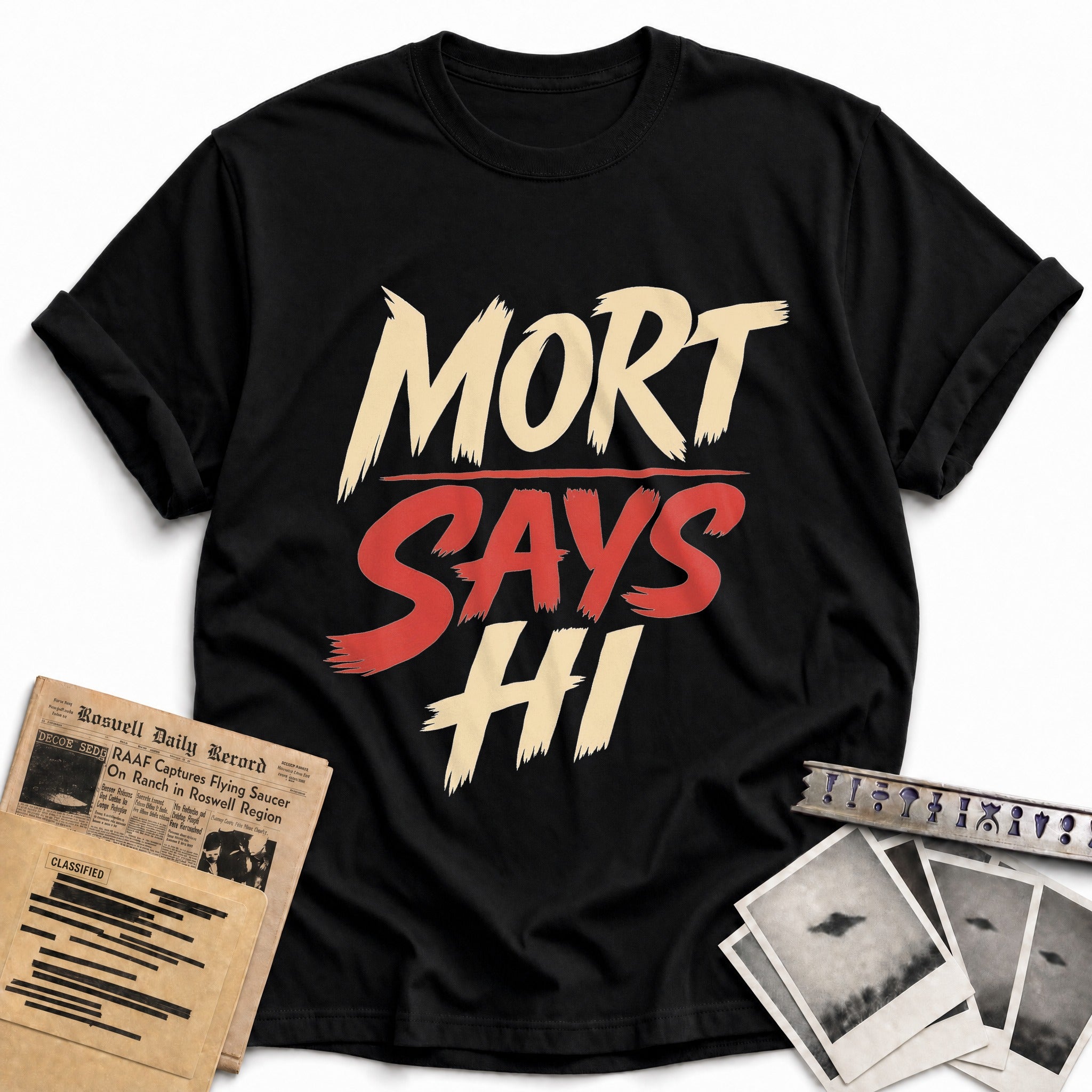 Mort Says Hi 02 - Black