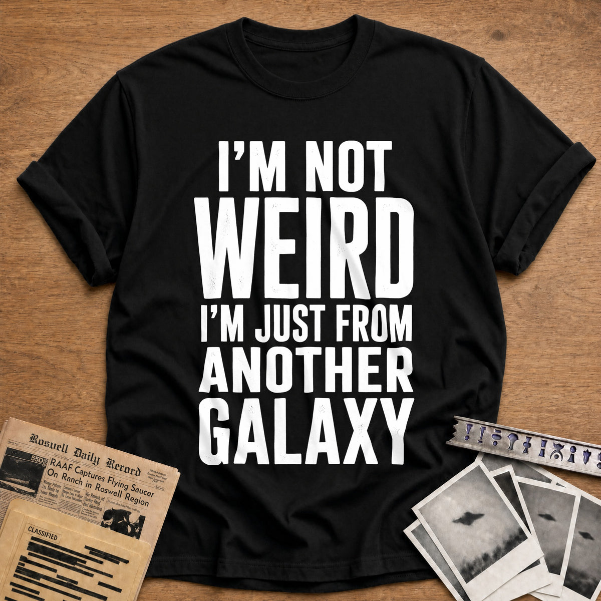 Not Weird Another Galaxy 73 T-Shirt - Black