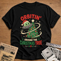 Orbitin' Around The Christmas Tree 25 T-Shirt - Black