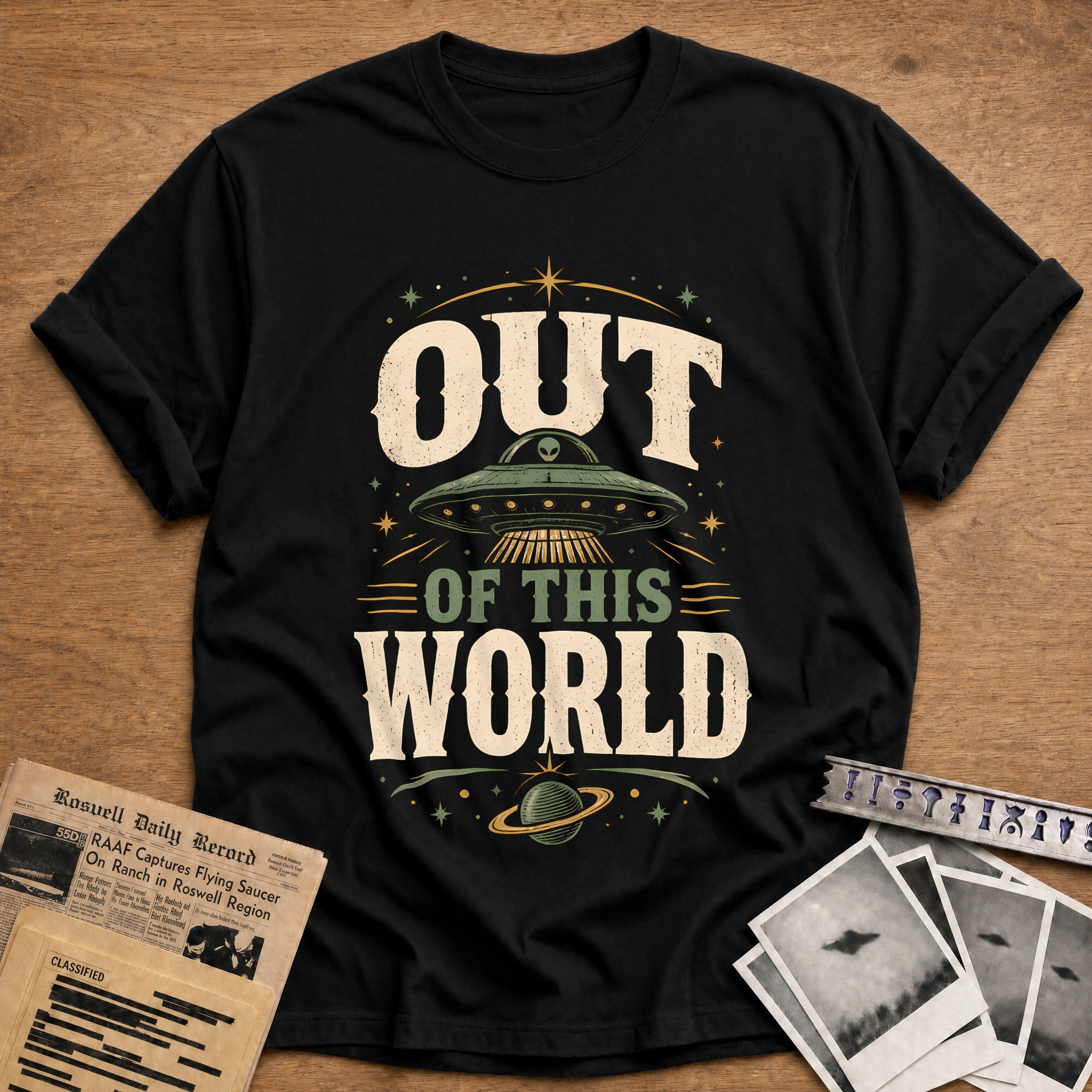 Out Of This World 30 T-Shirt - Black