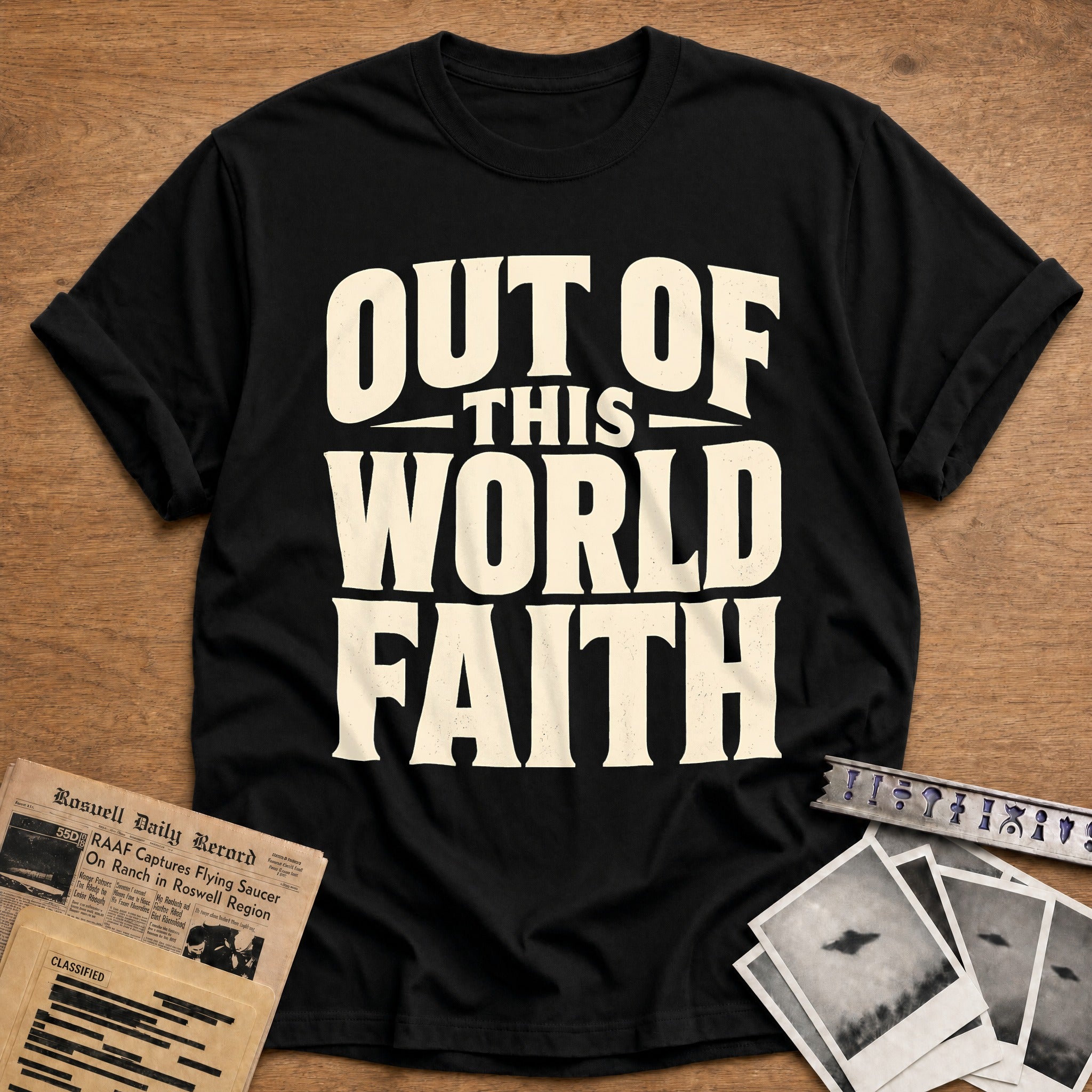 Out Of This World Faith 73 T-Shirt - Black