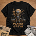 Planet Of The Greys 61 T-Shirt - Black