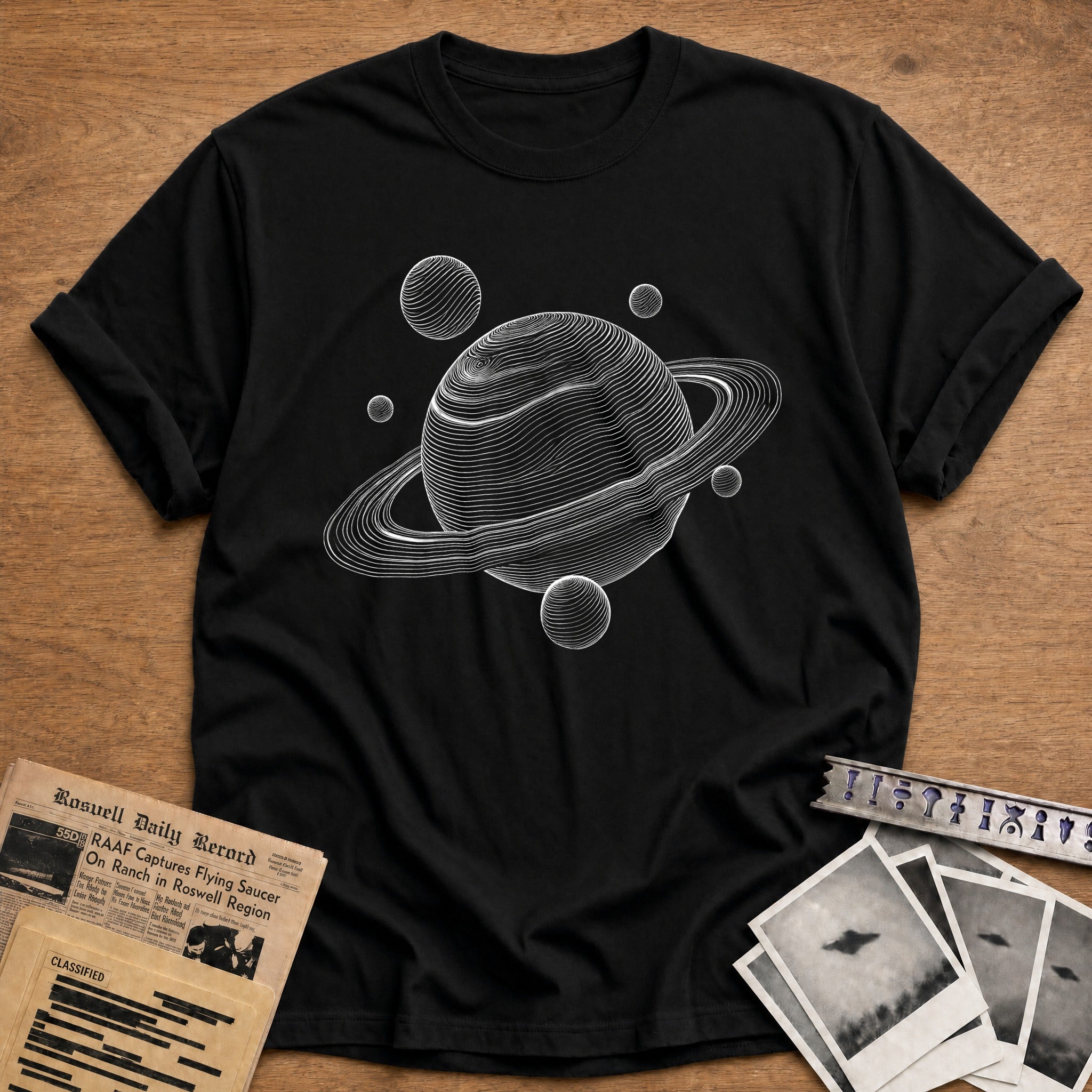 Planetary Neighbor T-Shirt - Black
