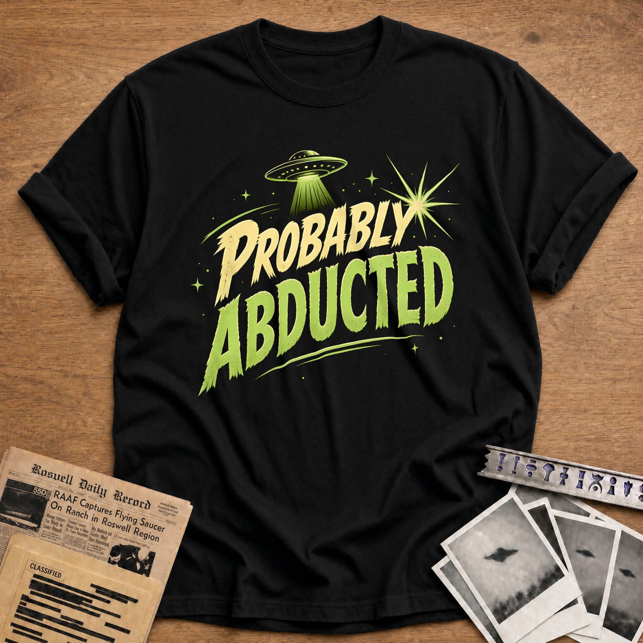 Probably Abducted 14 T-Shirt - Black