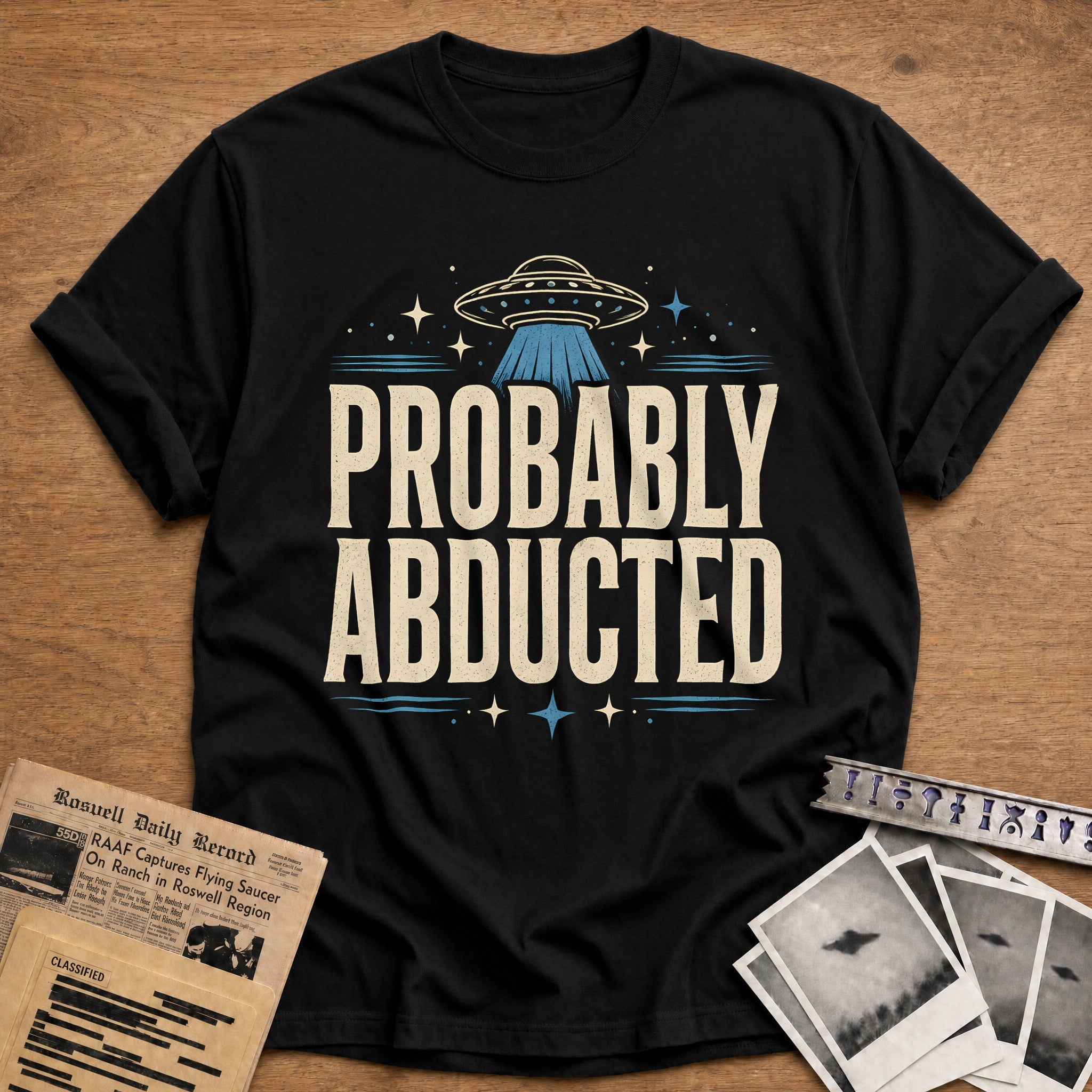 Probably Abducted 57 T-Shirt - Black