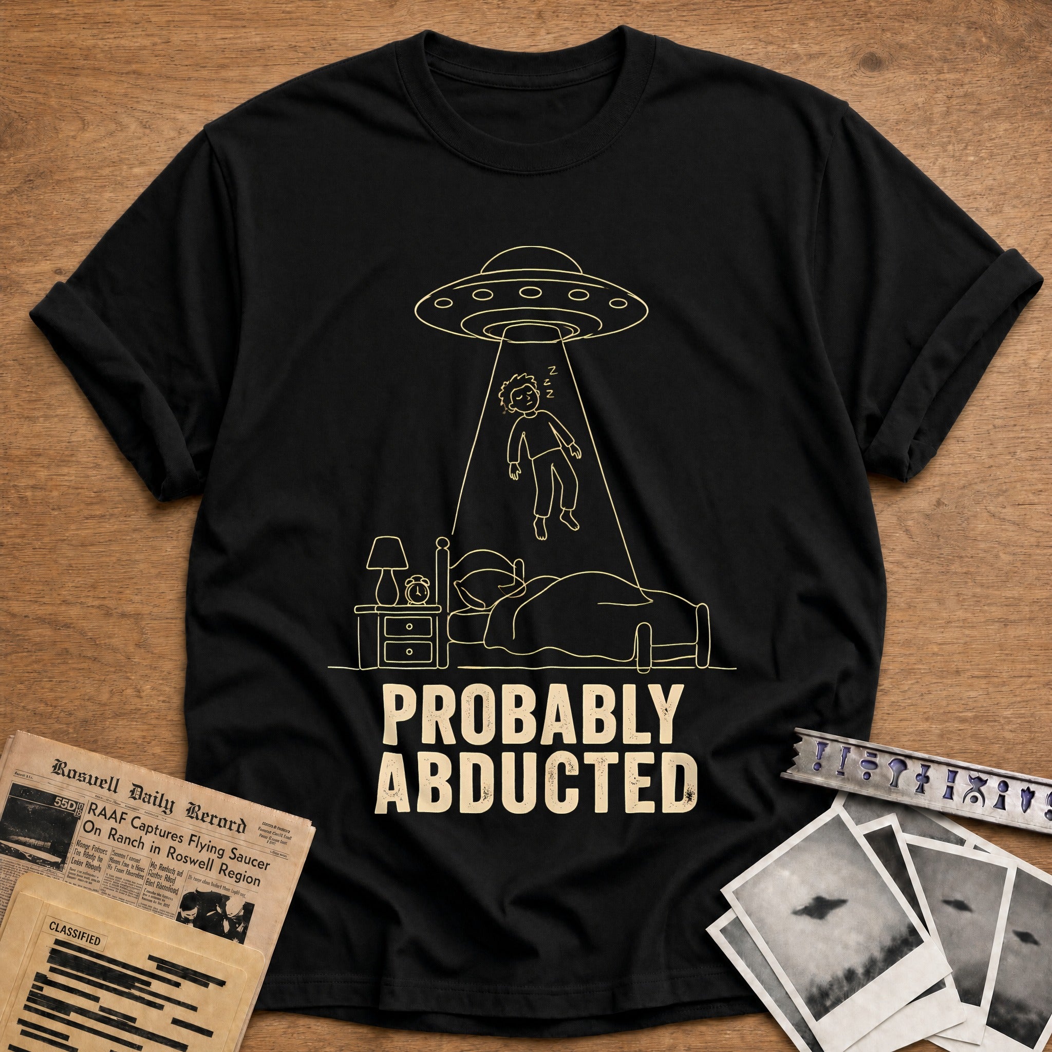 Probably Abducted 81 T-Shirt - Black