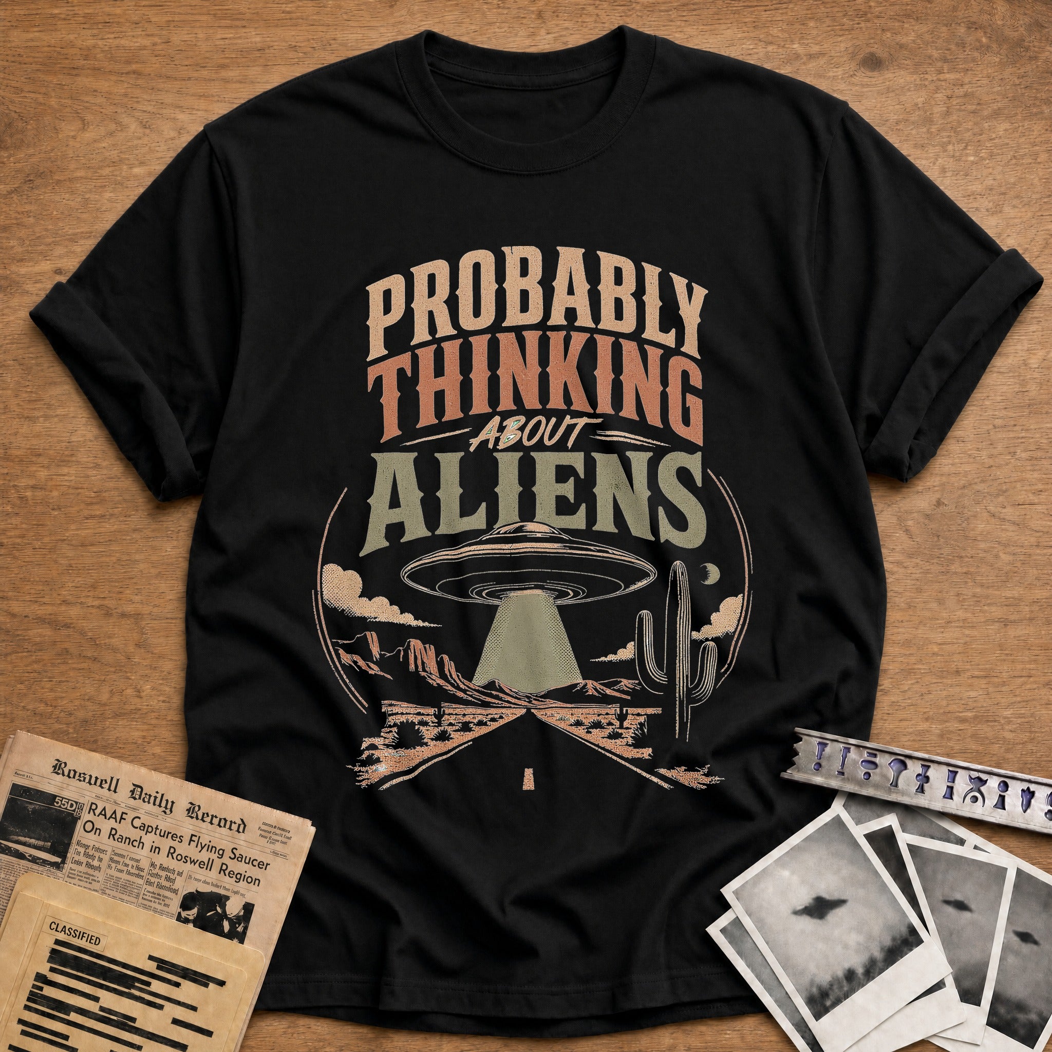 Probably Thinking About Aliens - Black