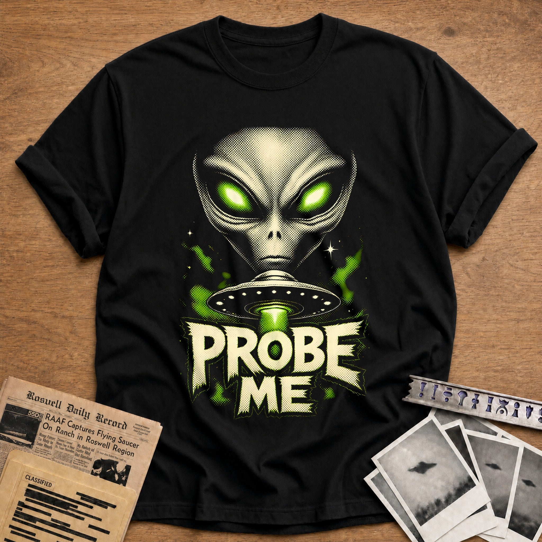 Probe Me Halftone 36 - Black