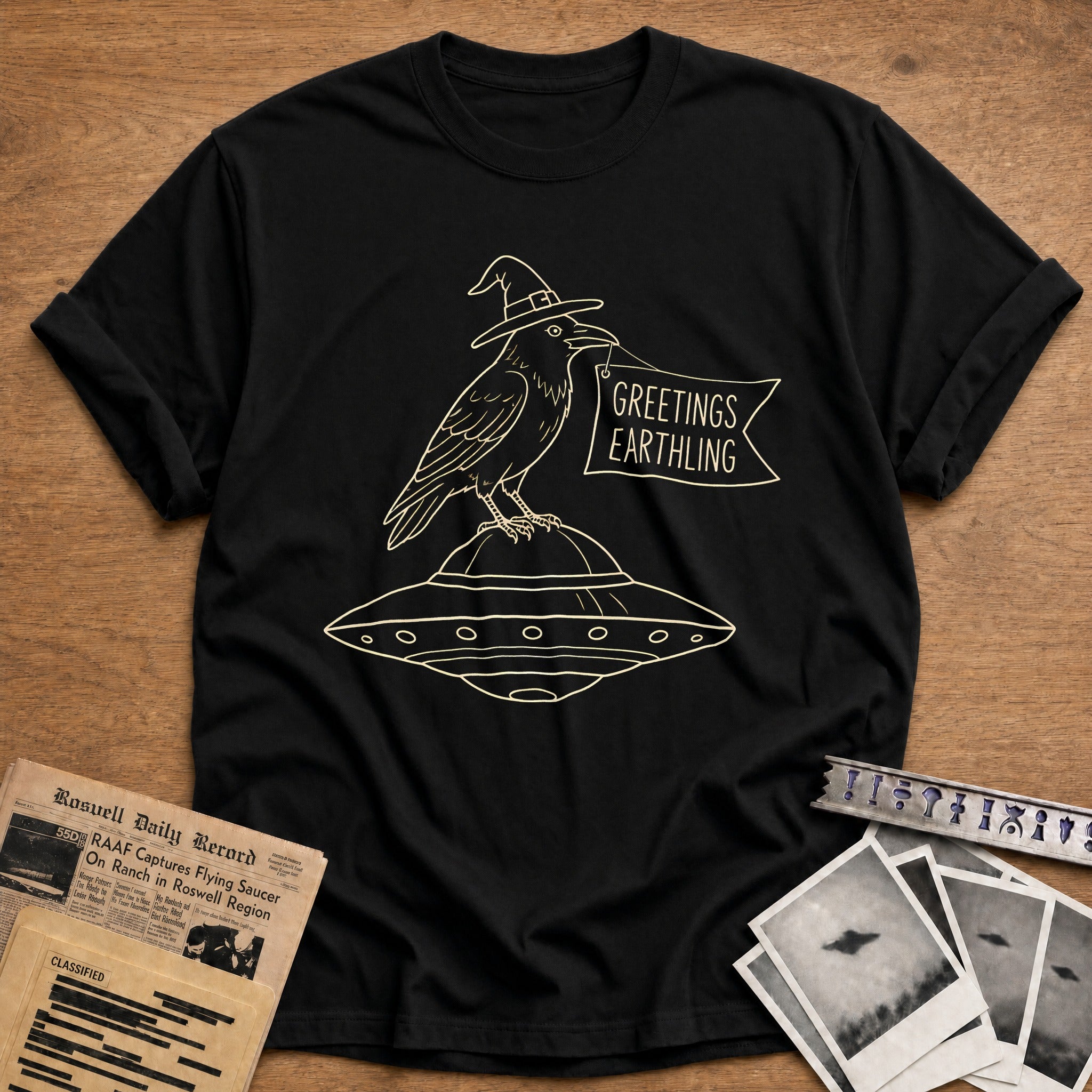 Raven Greetings Earthling 68 - Black