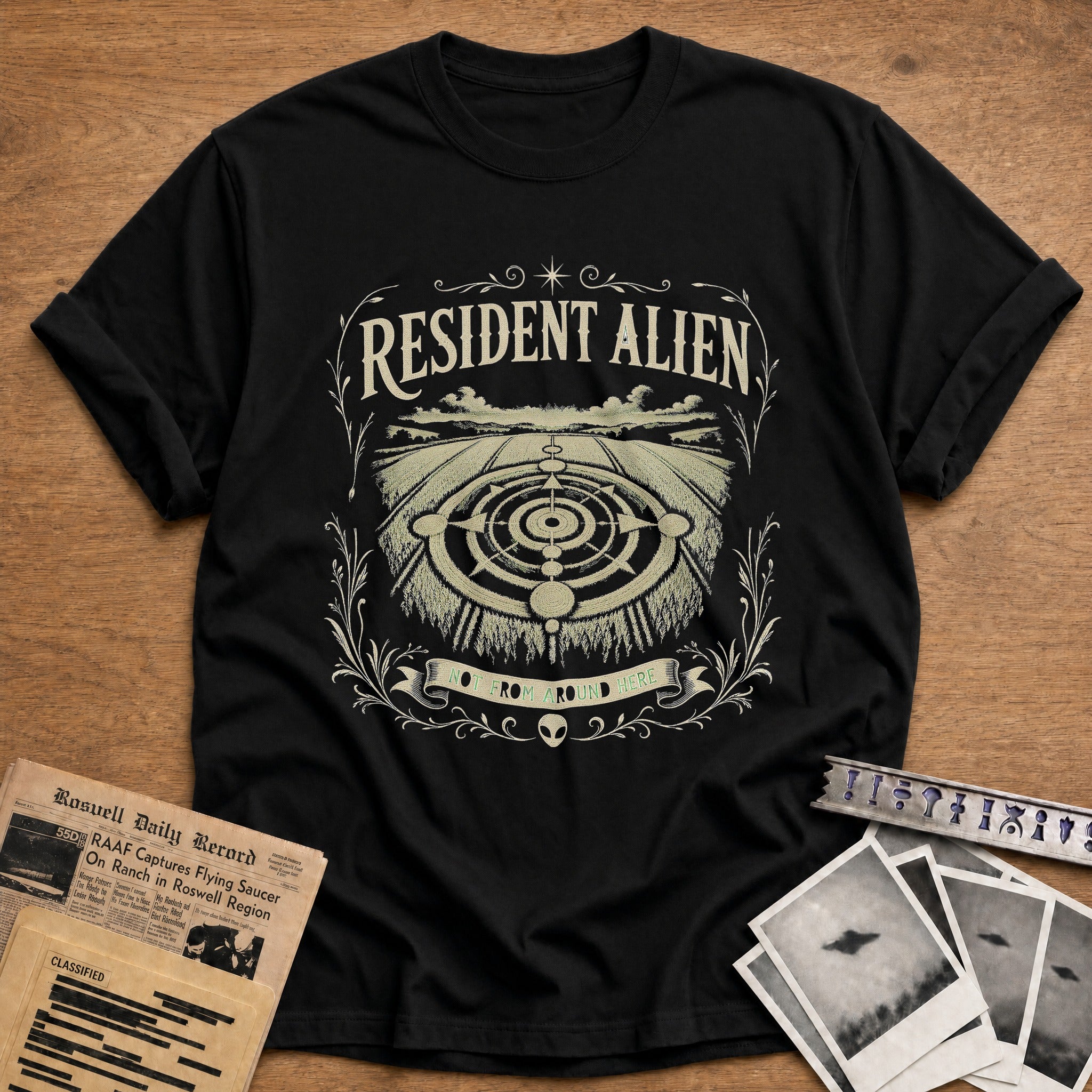Resident Alien Not From Around Here - Black