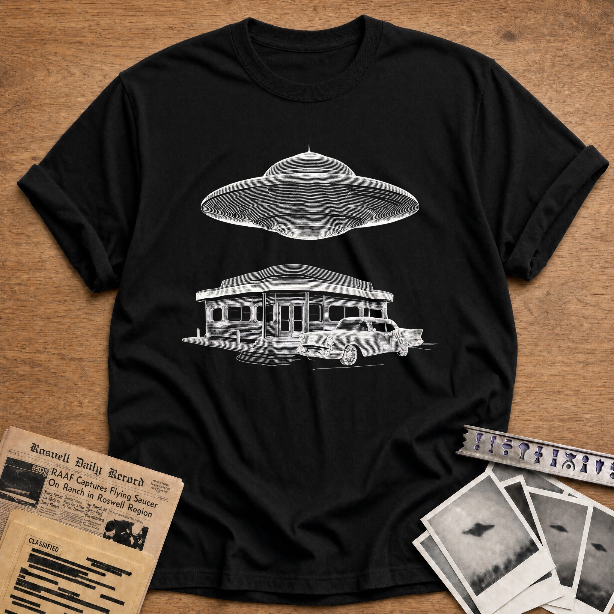 Retro Diner Abduction - Black